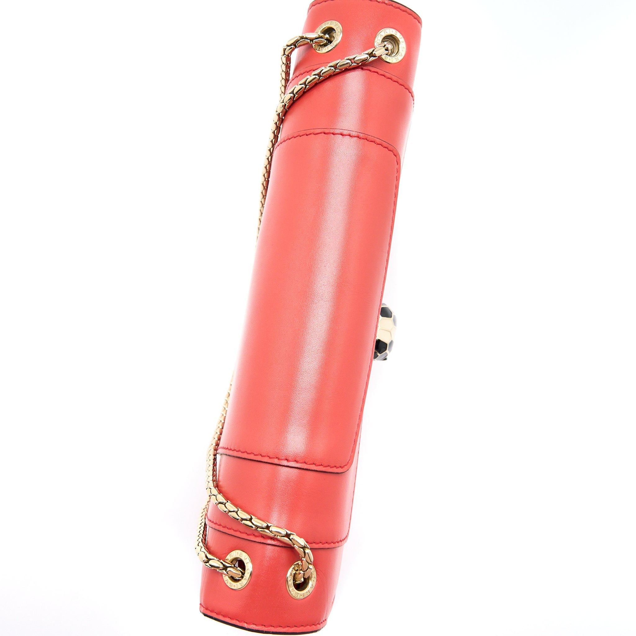BVLGARI SERPENTI FOREVER SHOULDER BAG CALFSKIN RED LGHW