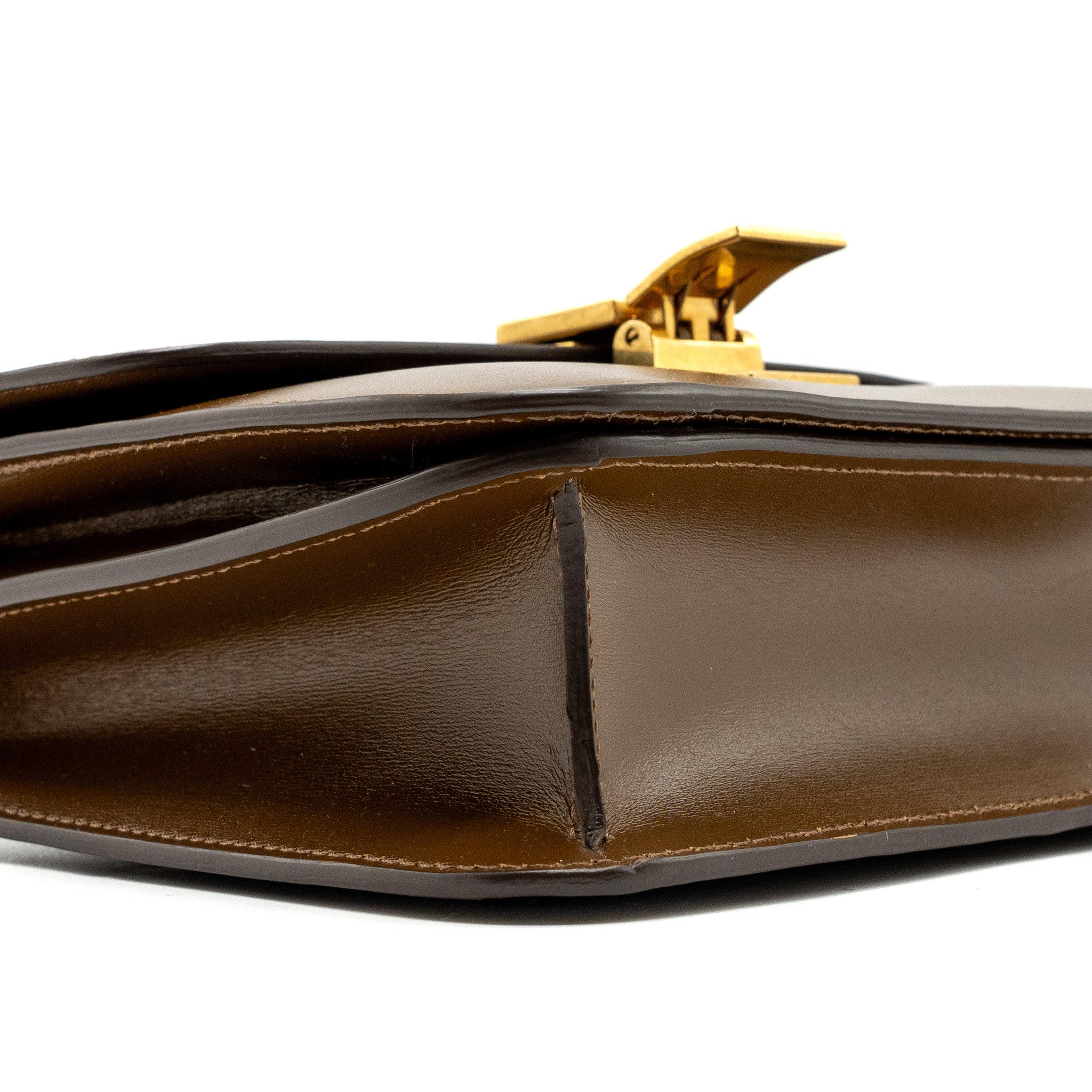 CELINE TEEN CLASSIC BOX BAG CALFSKIN BROWN GHW