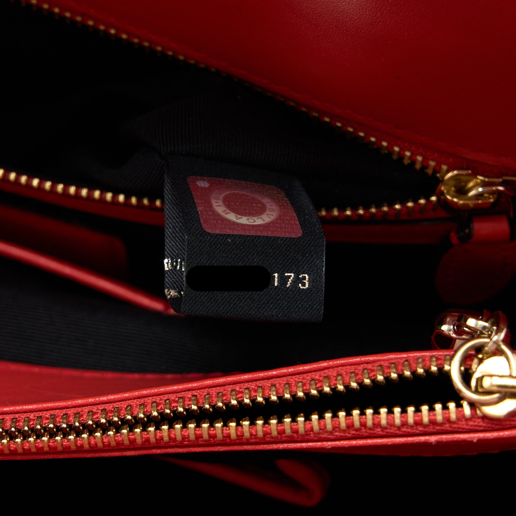 BVLGARI SERPENTI FOREVER SHOULDER BAG CALFSKIN RED LGHW