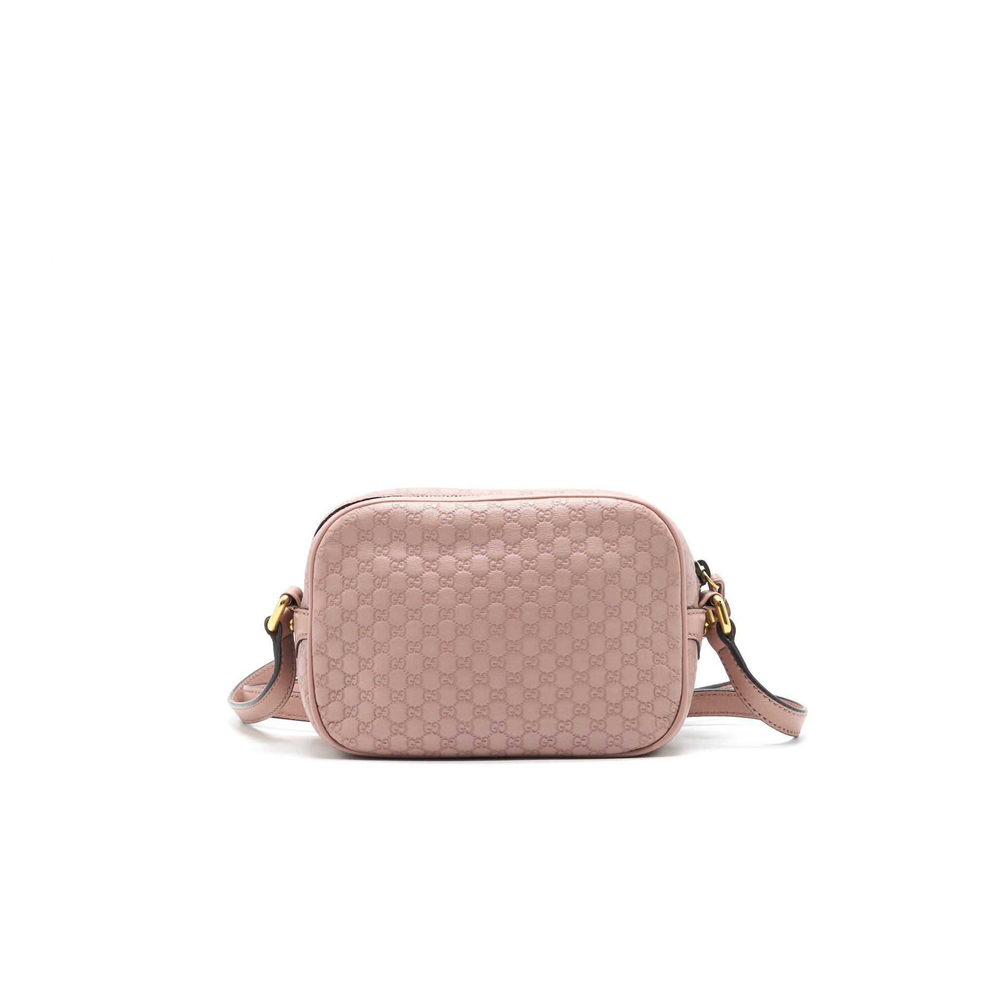 GUCCI CALF SKIN LEATHER BAMBOO CAMERA BAG