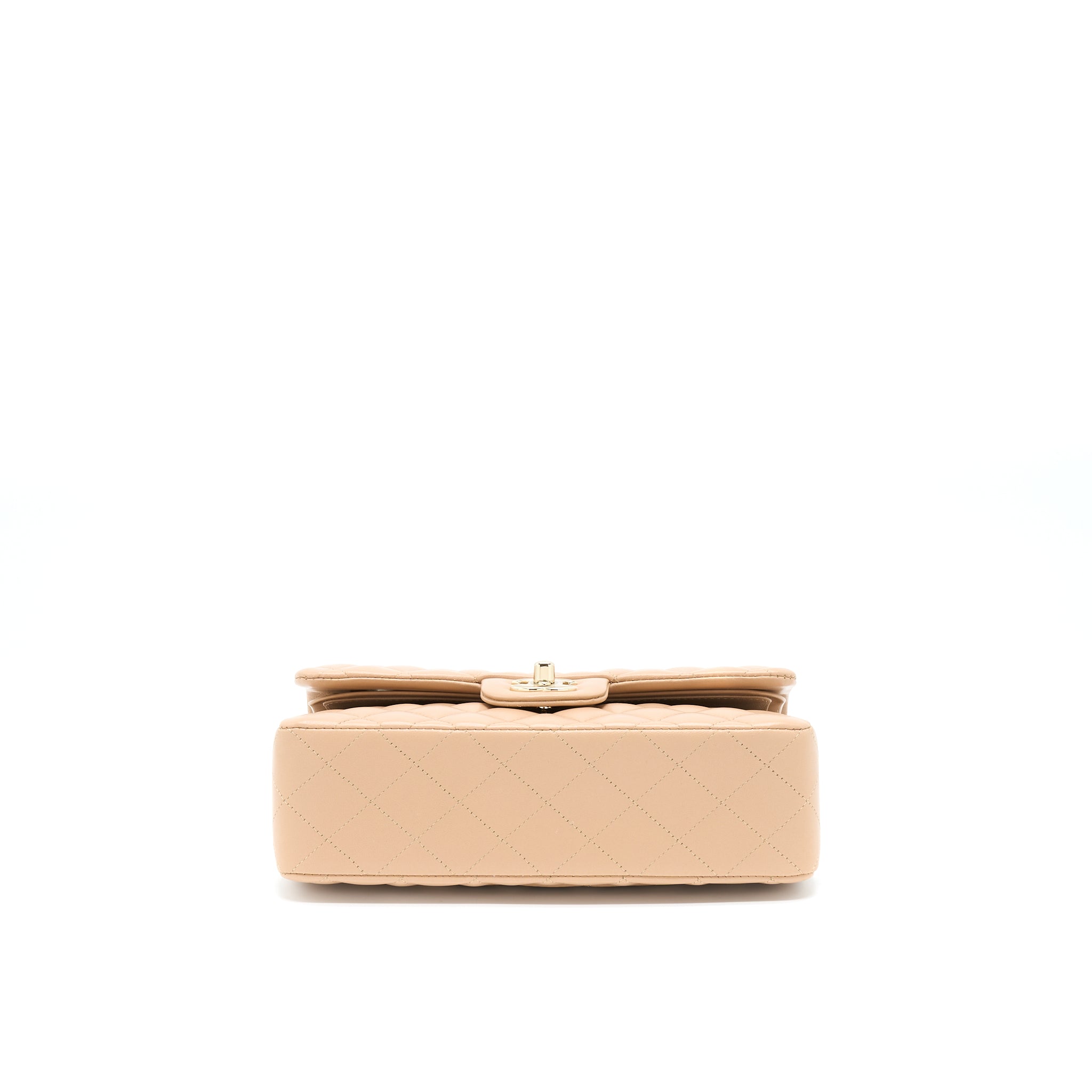 CHANEL 22B SMALL CLASSIC FLAP BAG LAMBSKIN BEIGE LGHW