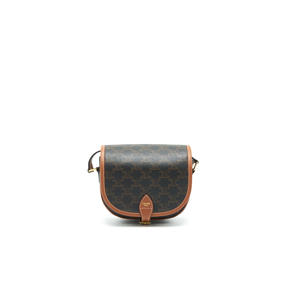 CELINE FLOCO BAG IN TRIOMPHE CANVAS