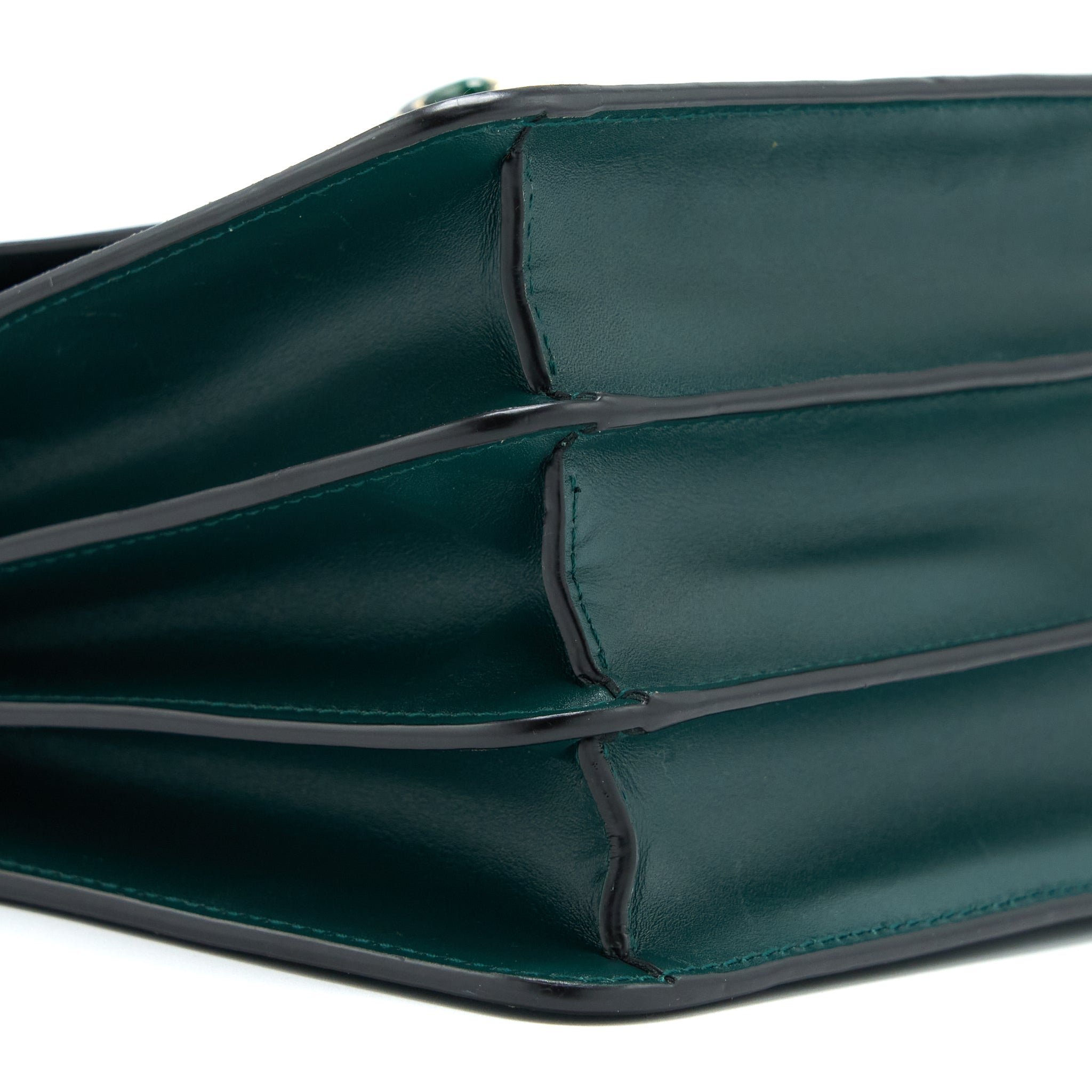 BVLGARI TOP HANDLE SERPENTI BAG CALFSKIN GREEN LGHW