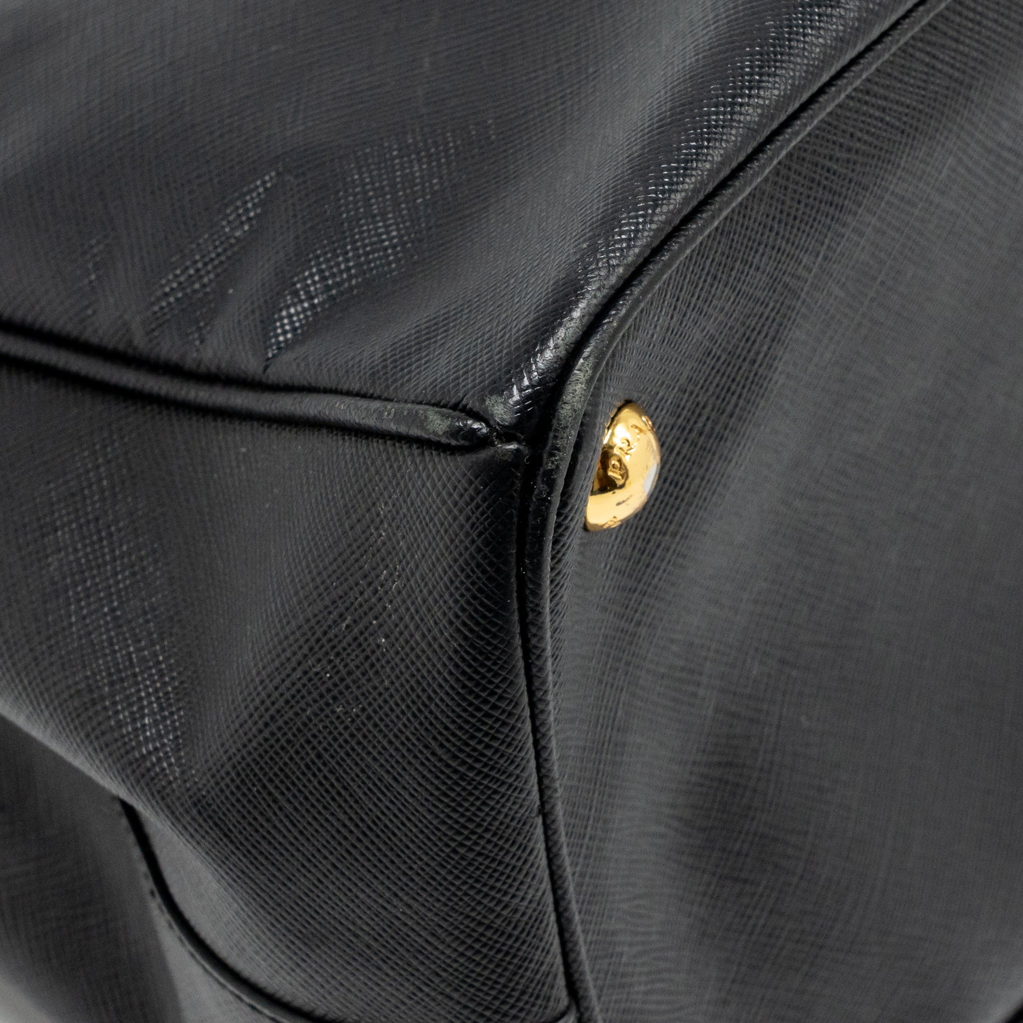 PRADA SAFFIANO TOTE BAG CALFSKIN BLACK GHW