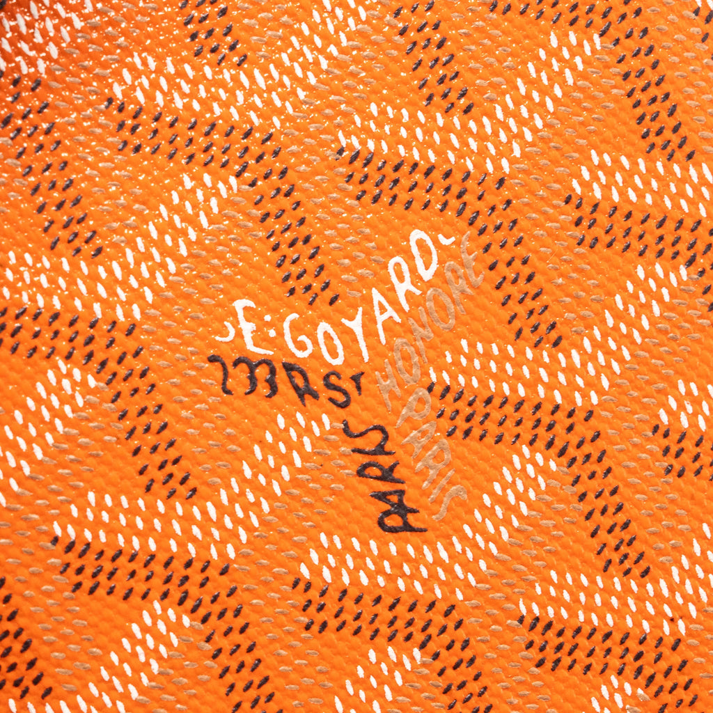 GOYARD PASSPORT HOLDER CANVAS ORANGE