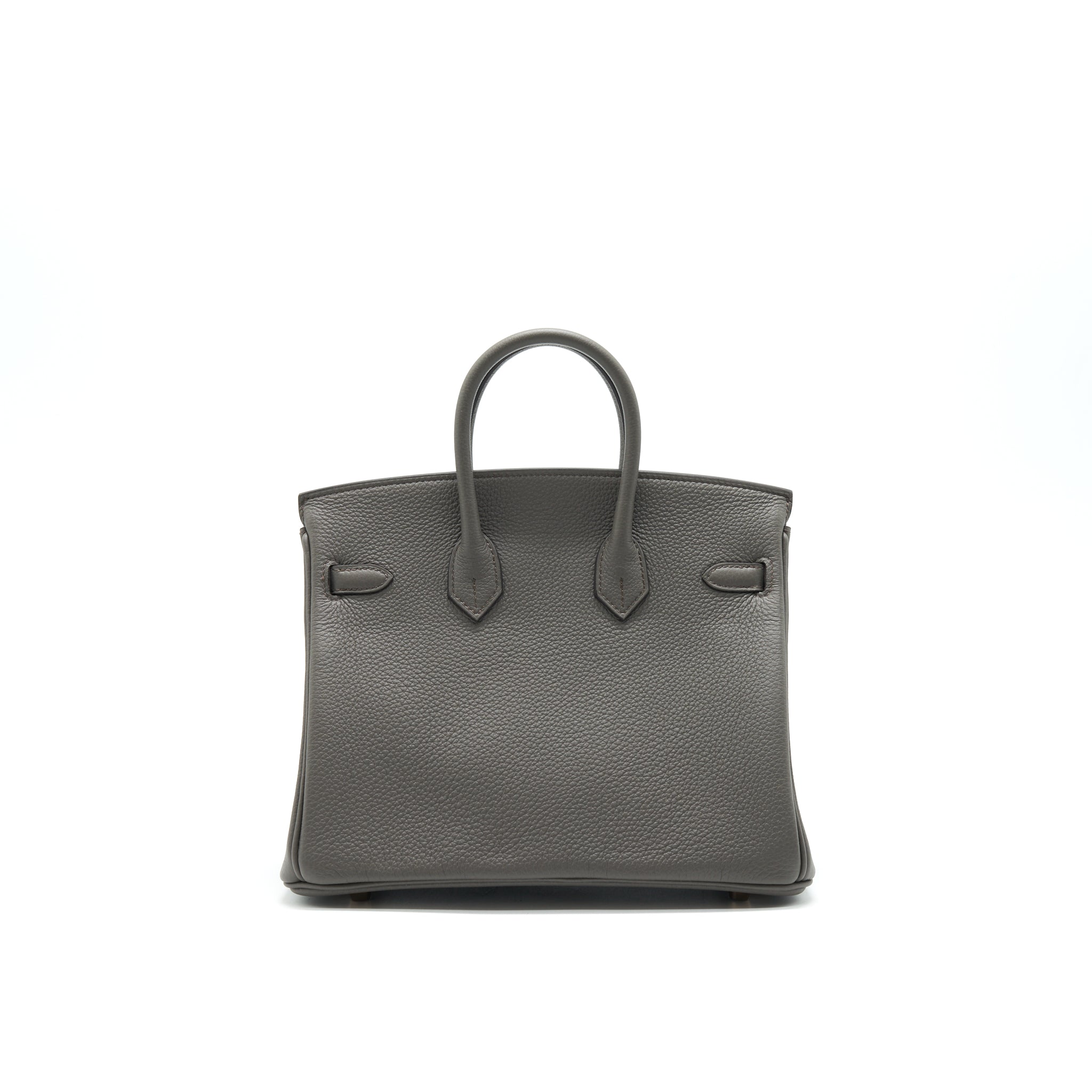 HERMES BIRKIN25 GRIS ETAIN TOGO LEATHER RGHW
