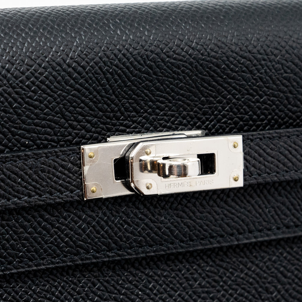 HERMES KELLY LONG WALLET EPSOM BLACK SHW