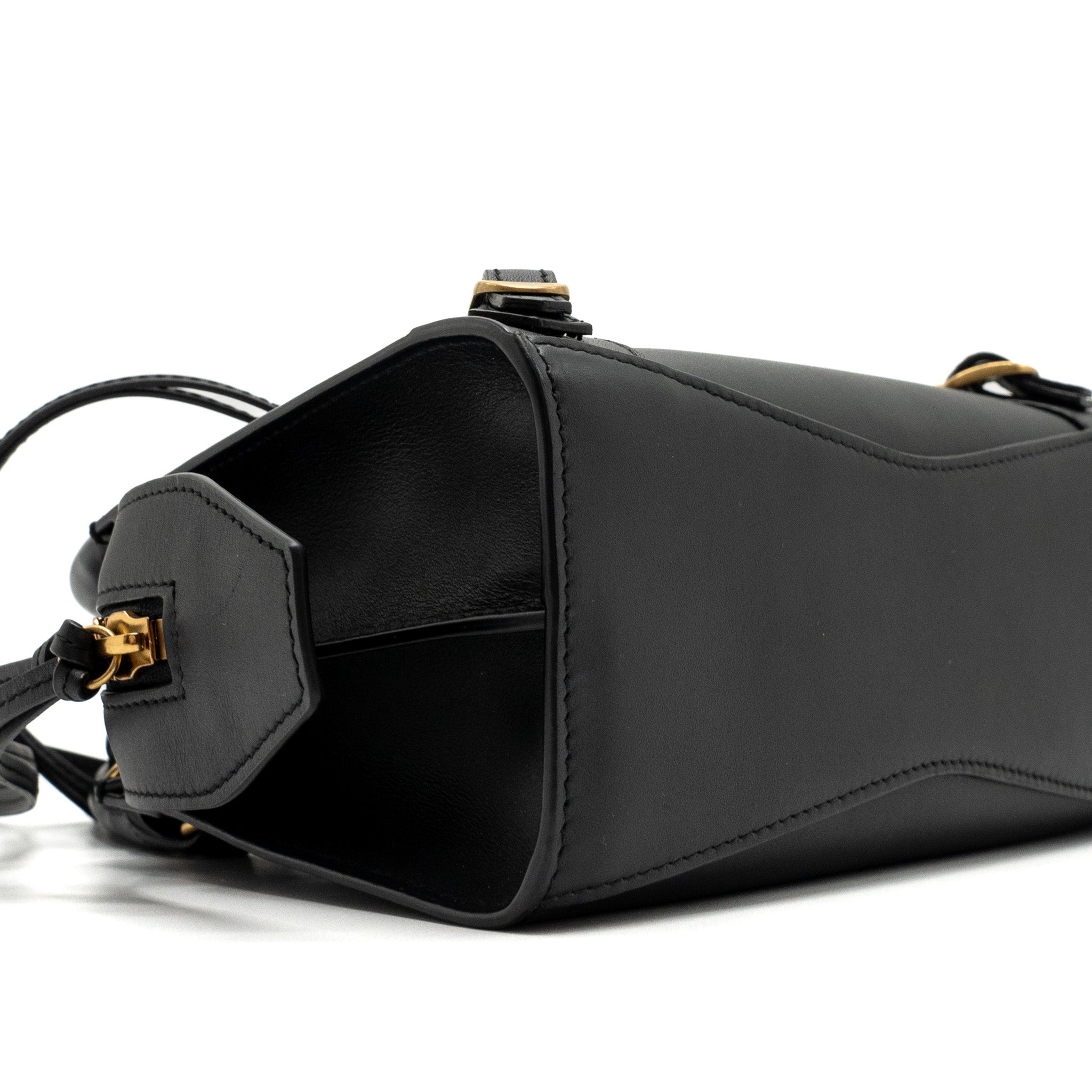 BALENCIAGA NEO CLASSIC MINI HANDBAG SMOOTH CALFSKIN BLACK GHW
