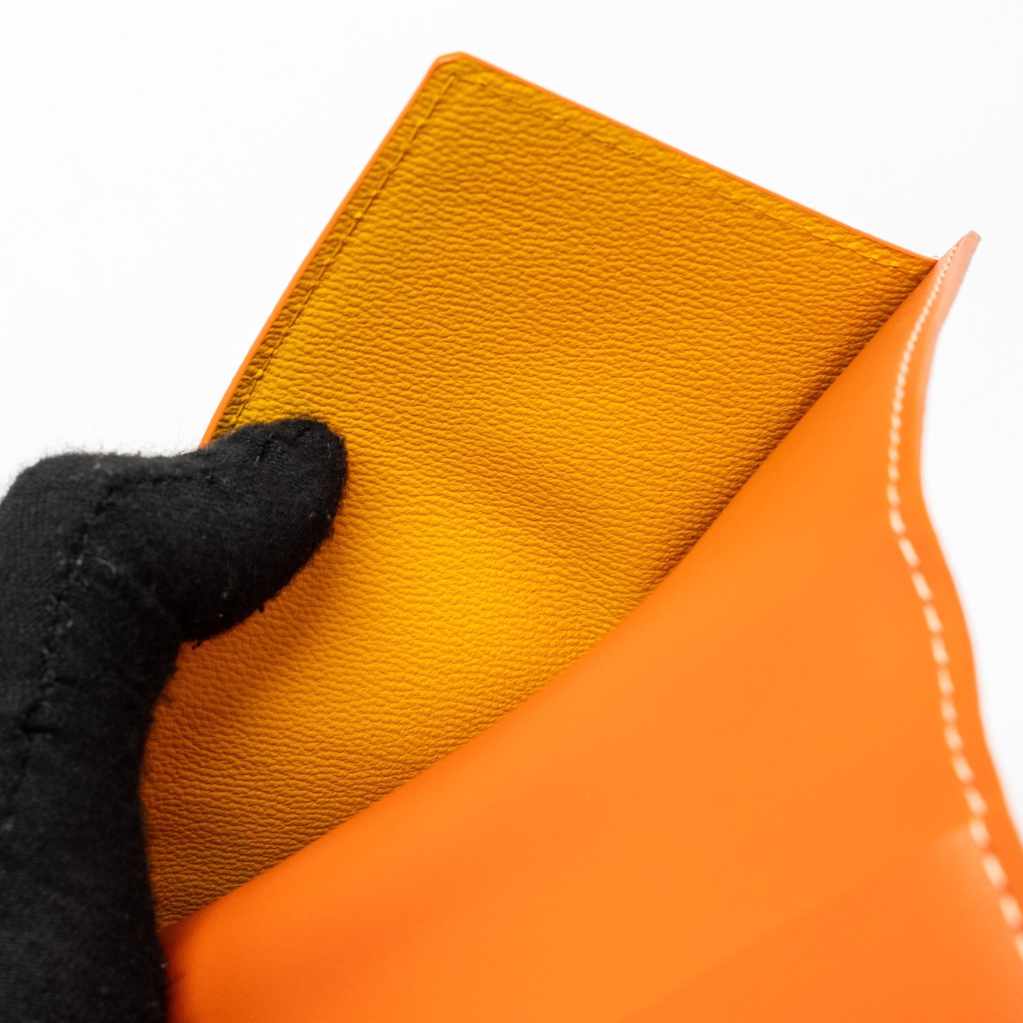 GOYARD PASSPORT HOLDER CANVAS ORANGE
