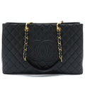 CHANEL GRAND SHOPPING TOTE XL CAVIAR BLACK GHW