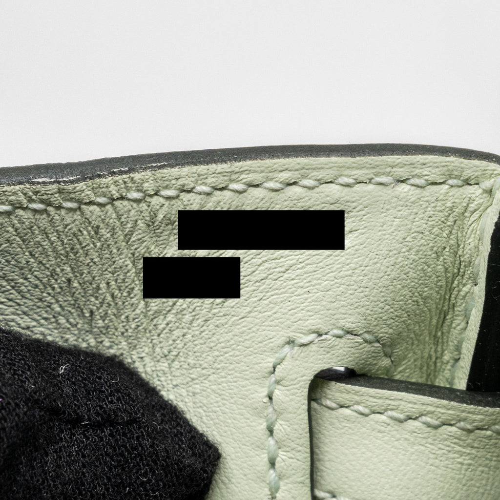 HERMES BIRKIN 25 SWIFT VERT FIZZ SHW