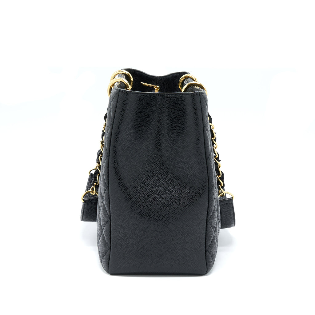 CHANEL GRAND SHOPPING TOTE XL CAVIAR BLACK GHW