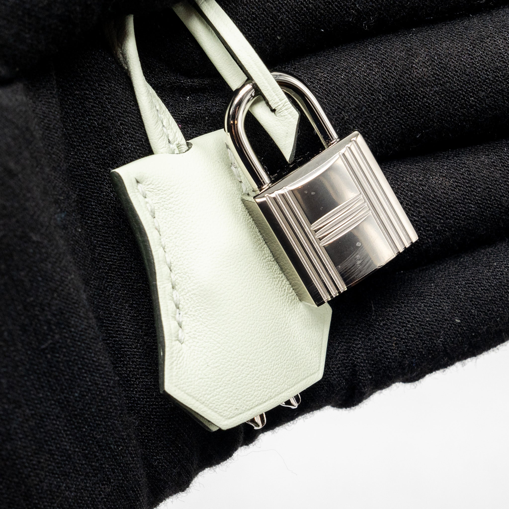 HERMES BIRKIN 25 SWIFT VERT FIZZ SHW