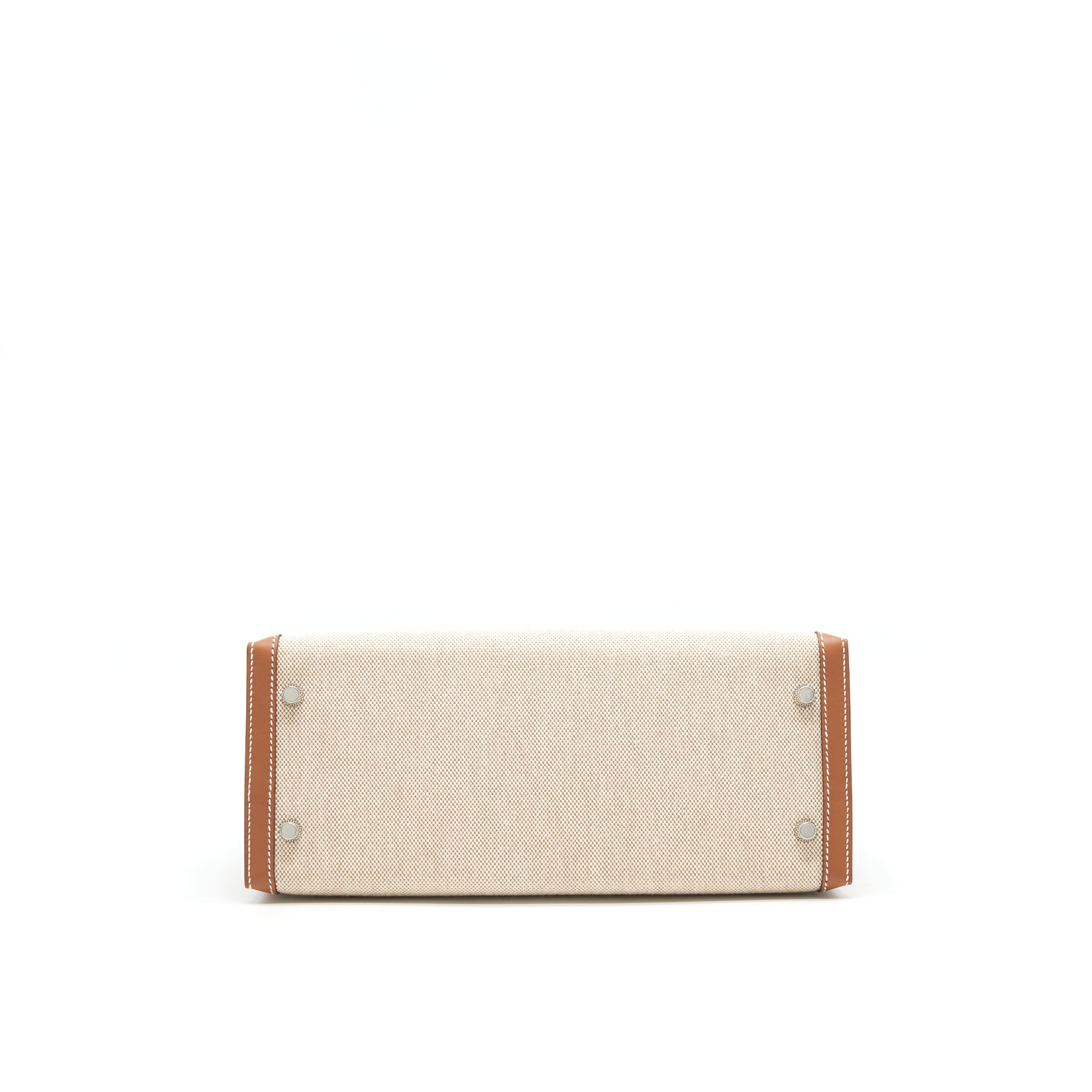 HERMES KELLY 28 TOILE H GOLD / BEIGE SHW
