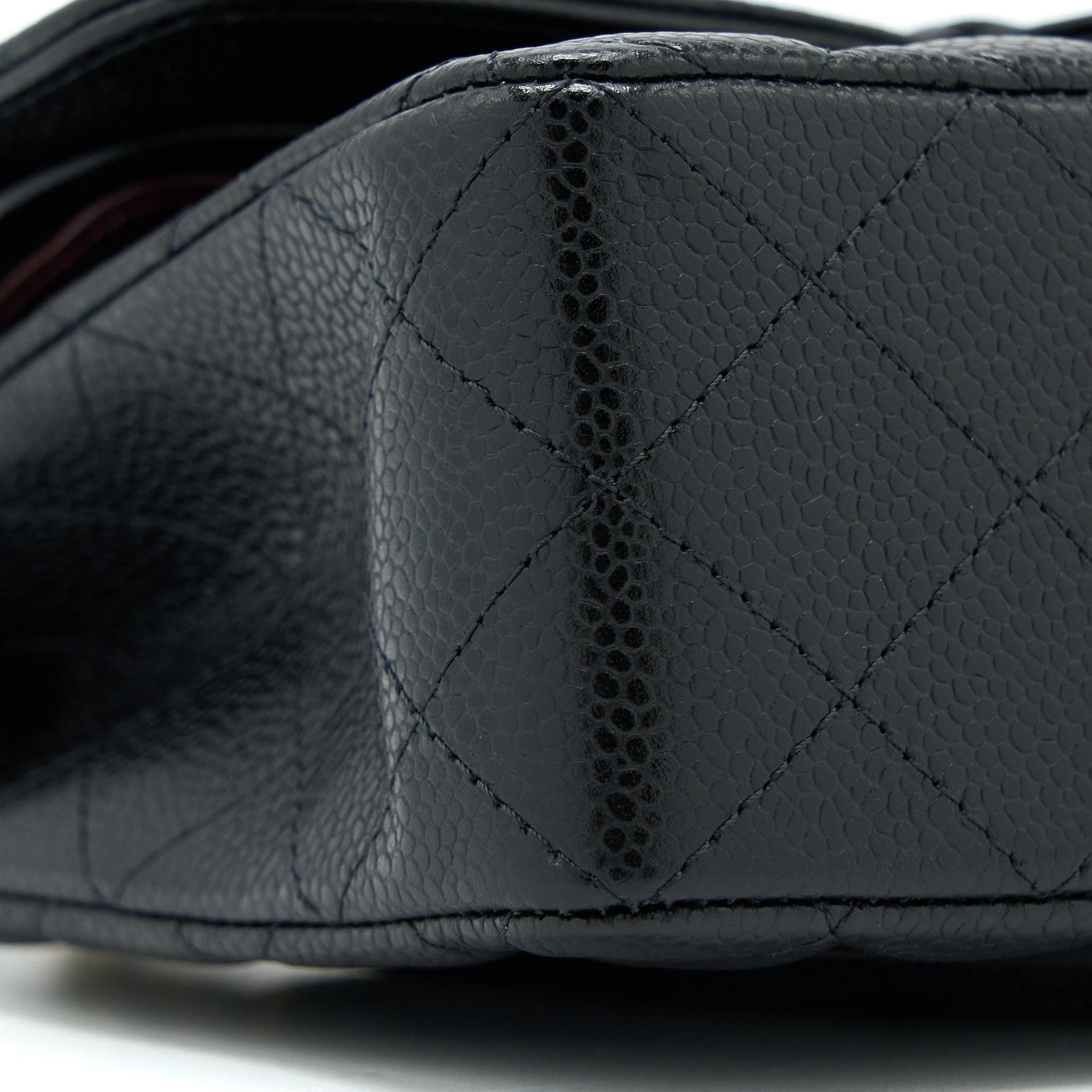 CHANEL SMALL CLASSIC FLAP BAG CAVIAR BLACK GHW (MICROCHIP)