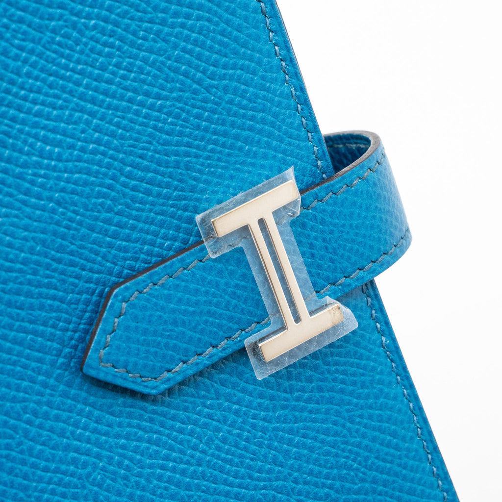 HERMES BEARN WALLET EPSOM BLUE SHW