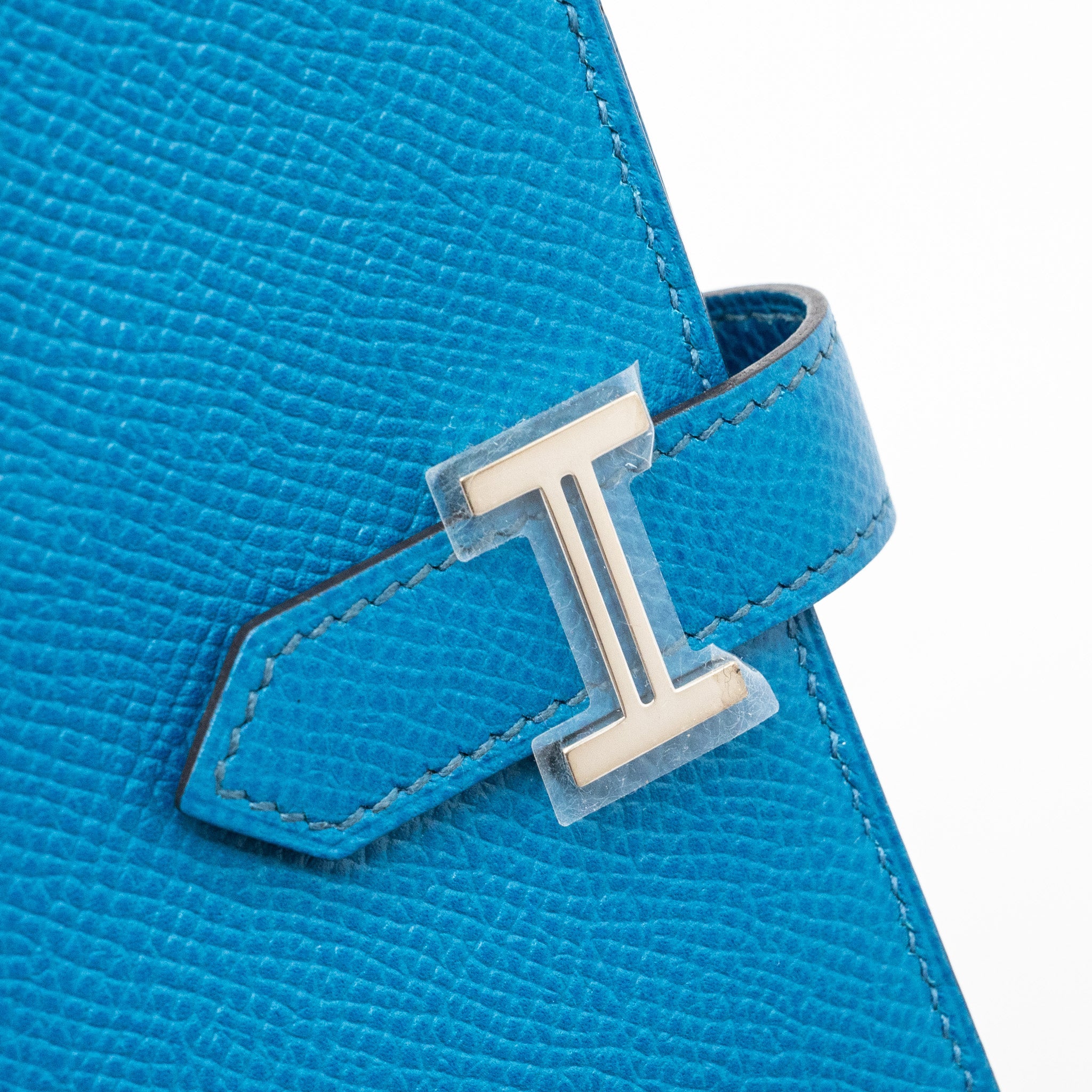 HERMES BEARN WALLET EPSOM BLUE SHW