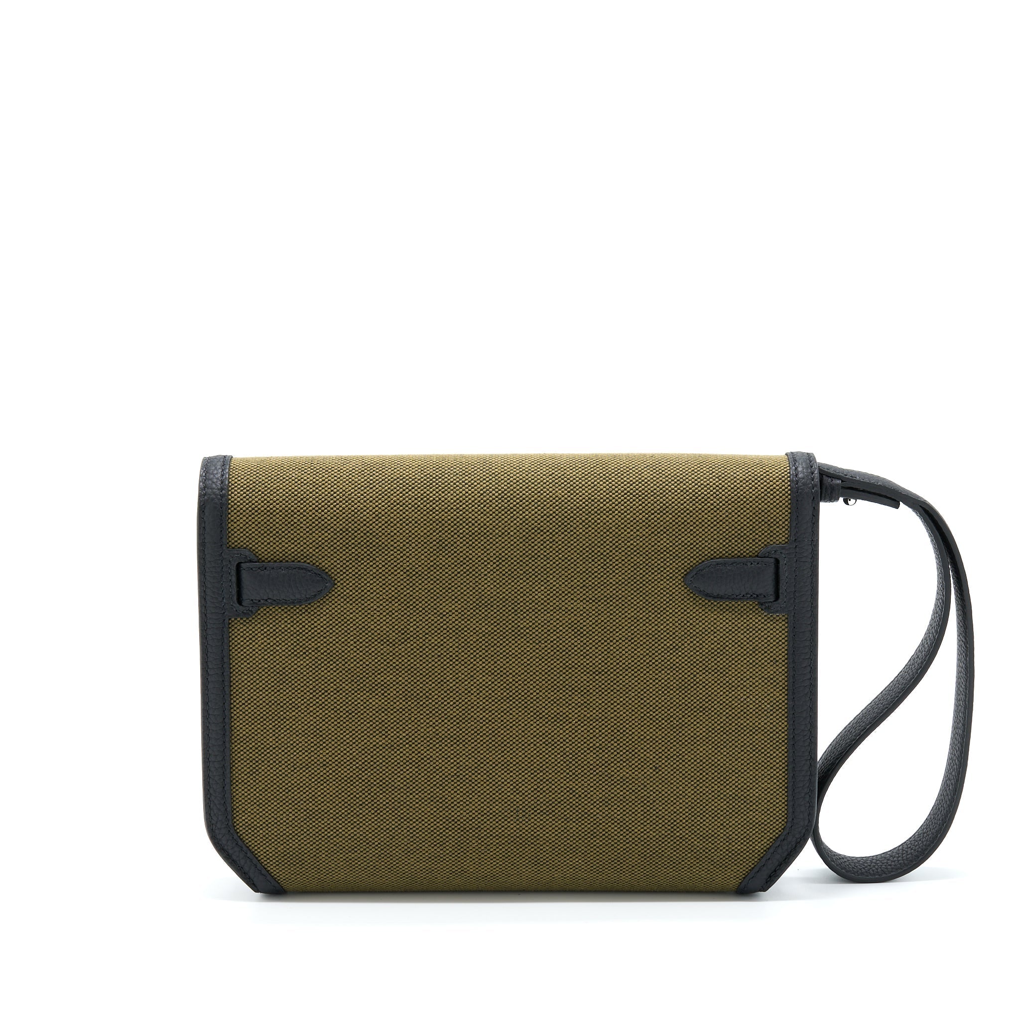 HERMES POCHETTE KELLY DEPECHES CANVAS AND LEATHER MULTICOLOUR SHW