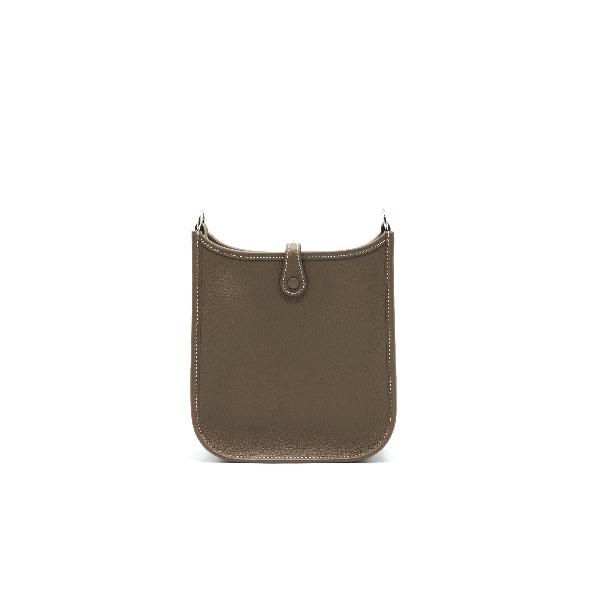 HERMES MINI EVELYNE ETOUPE/ BLUE INDIGO SHW