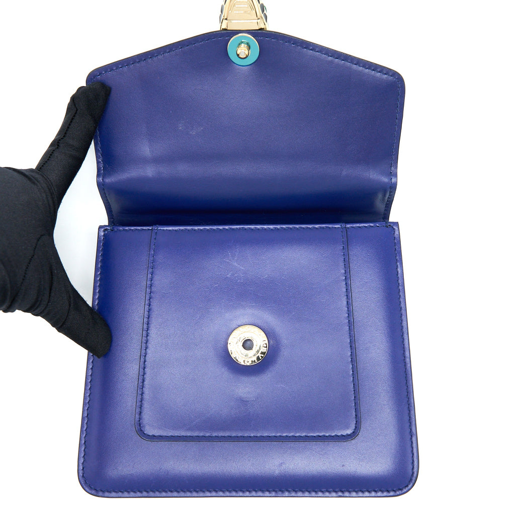 BVLGARI SERPENTI FOREVER CROSSBODY BAG BLUE