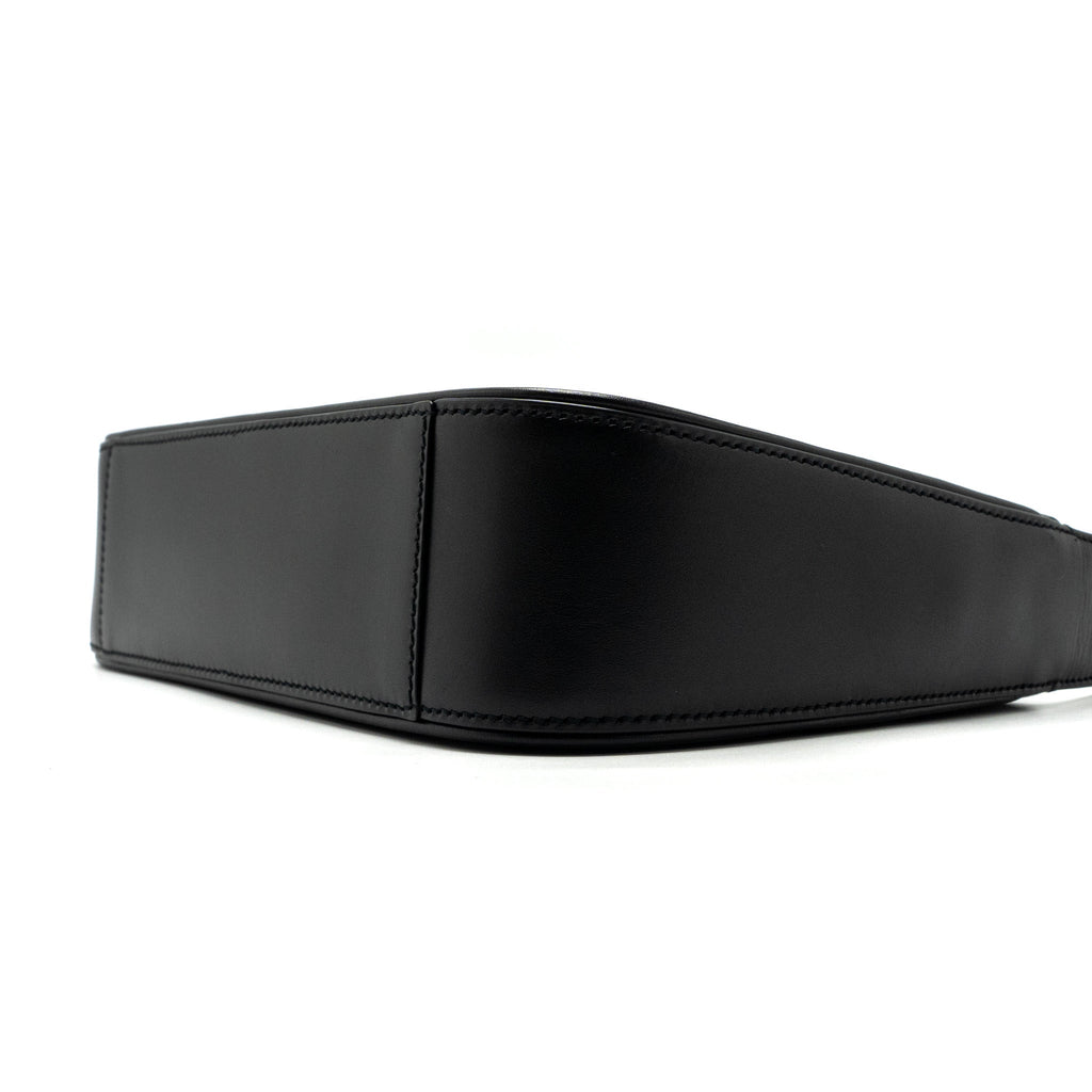 SAINT LAURENT/YSL LE 5 A 7 HOBO BAG SMOOTH CALFSKIN BLACK GHW