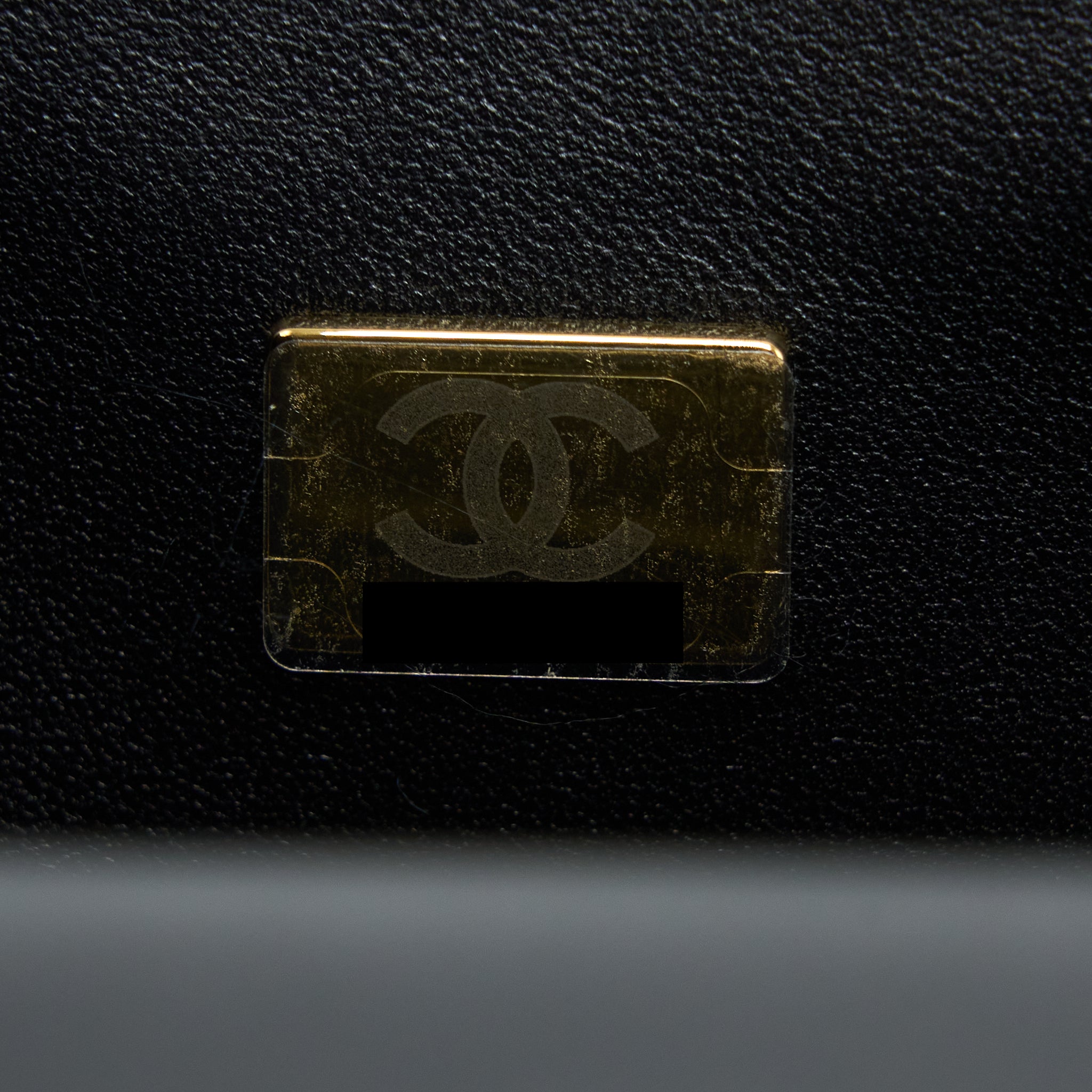 CHANEL TOP HANDLE MINI RECTANGULAR LAMBSKIN BLACK LGHW (MICROCHIP)