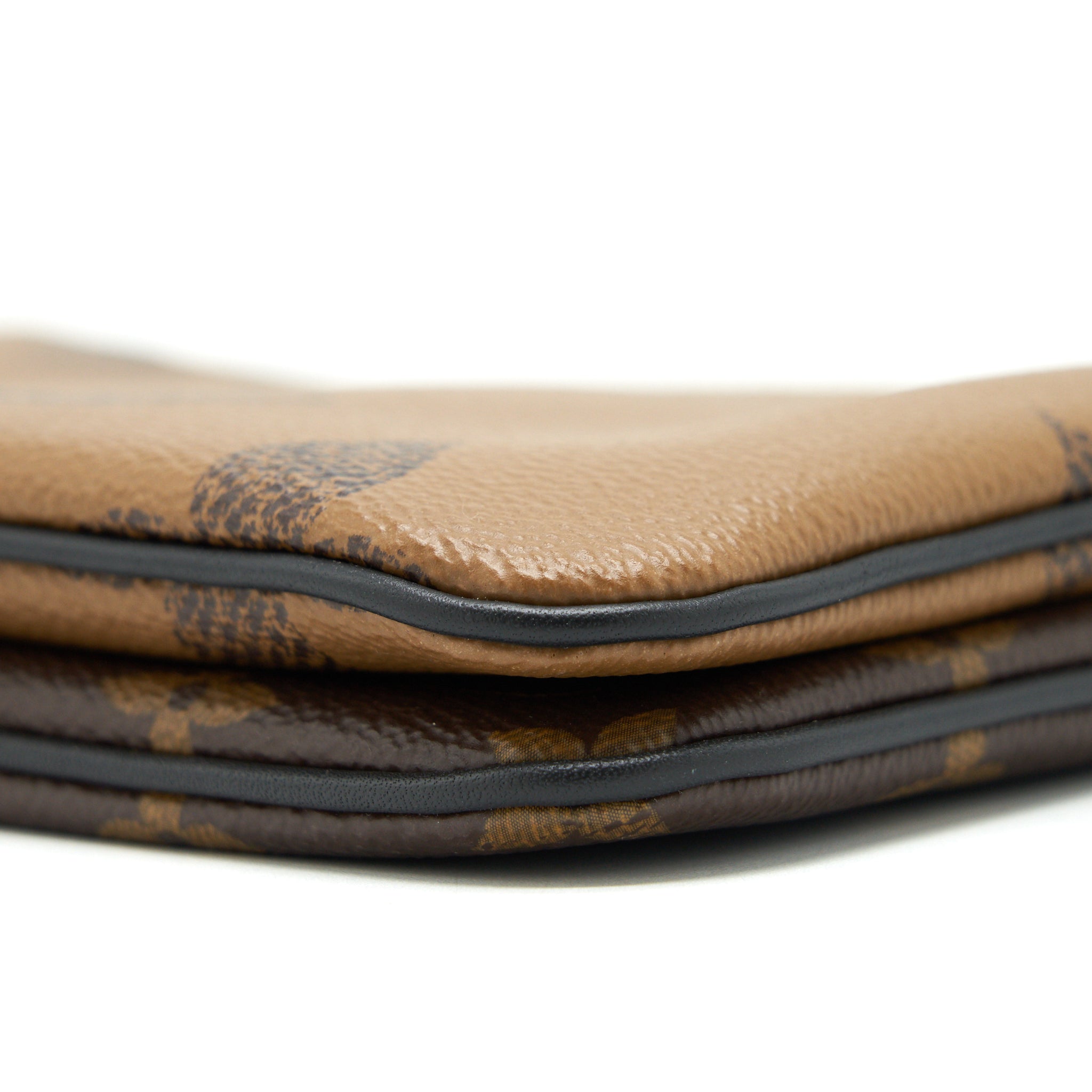LOUIS VUITTON DOUBLE ZIP POCHETTE MONOGRAM GHW