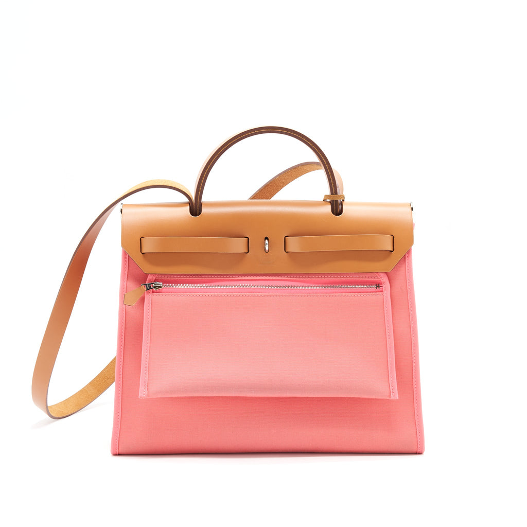 HERMES HERBAG ZIP 31 PINK SHW