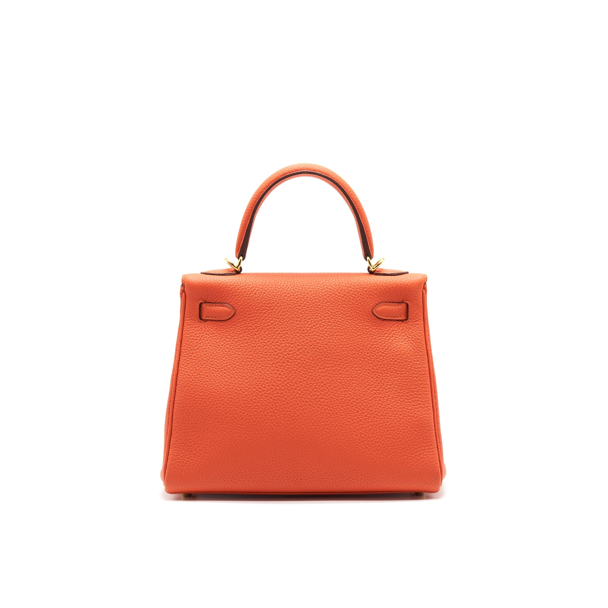 HERMES KELLY25 9J FEU GHW TOGO LEATHER