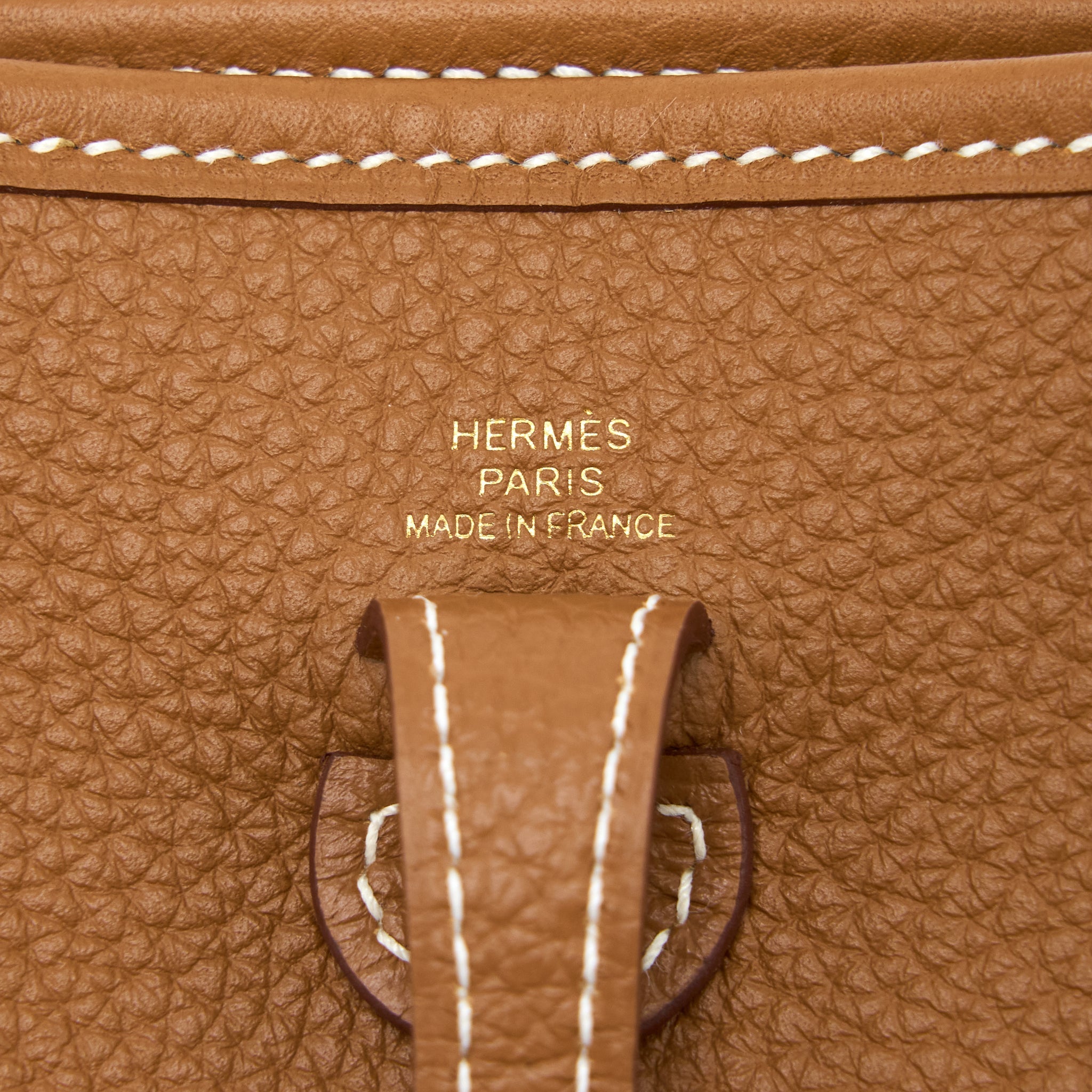 HERMES MINI EVELYNE CLEMENCE GOLD GHW