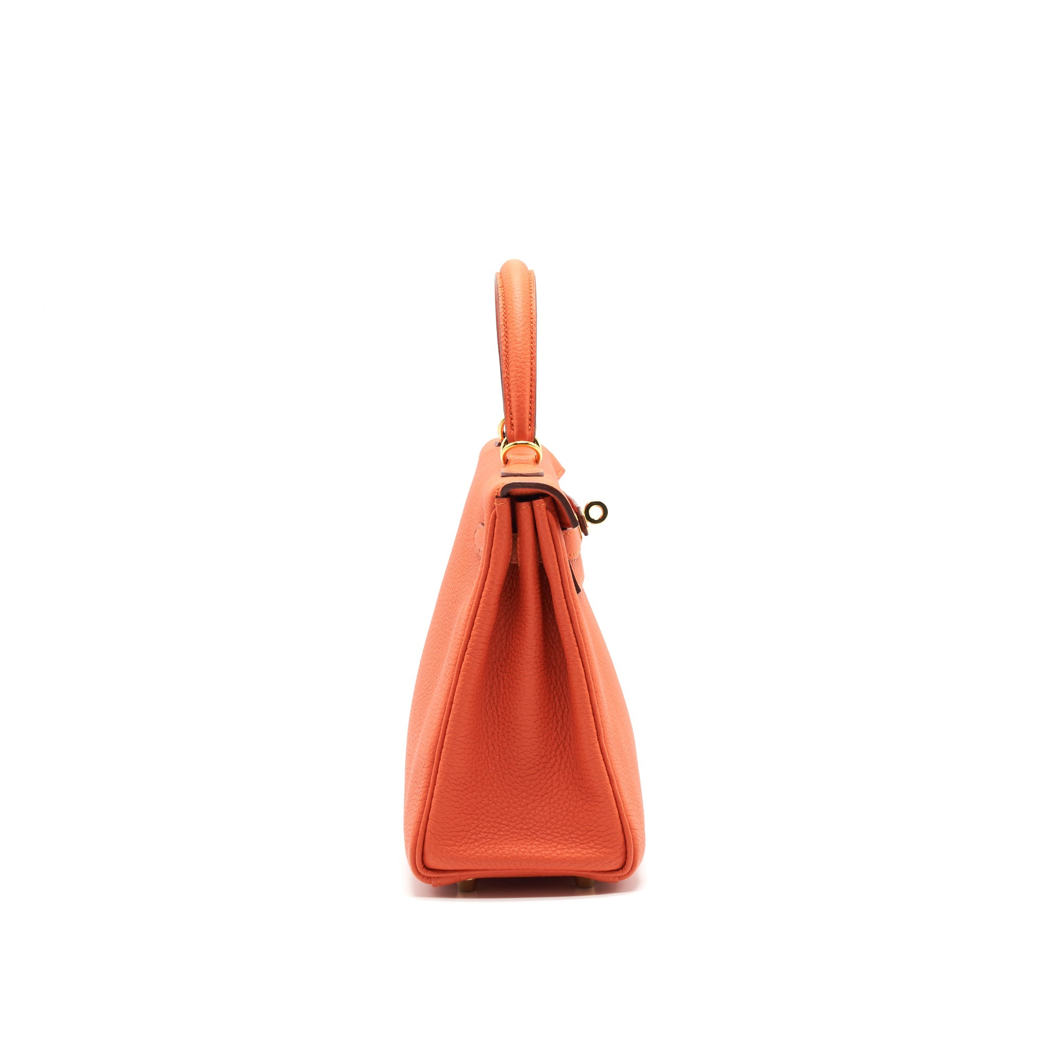 HERMES KELLY25 9J FEU GHW TOGO LEATHER