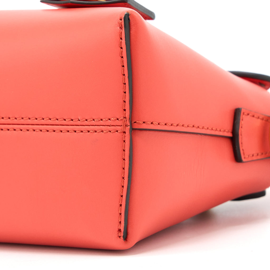 FENDI BY THE WAY MINI CALFSKIN RED/ORANGE GHW