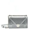DIOR MEDIUM DIORMA METALLIC SILVER WITH SHW