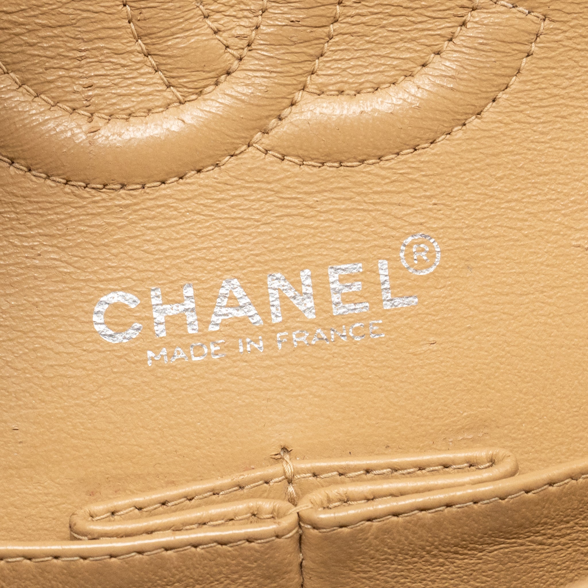 CHANEL SMALL CLASSIC DOUBLE FLAP BAG CAVIAR BEIGE SHW