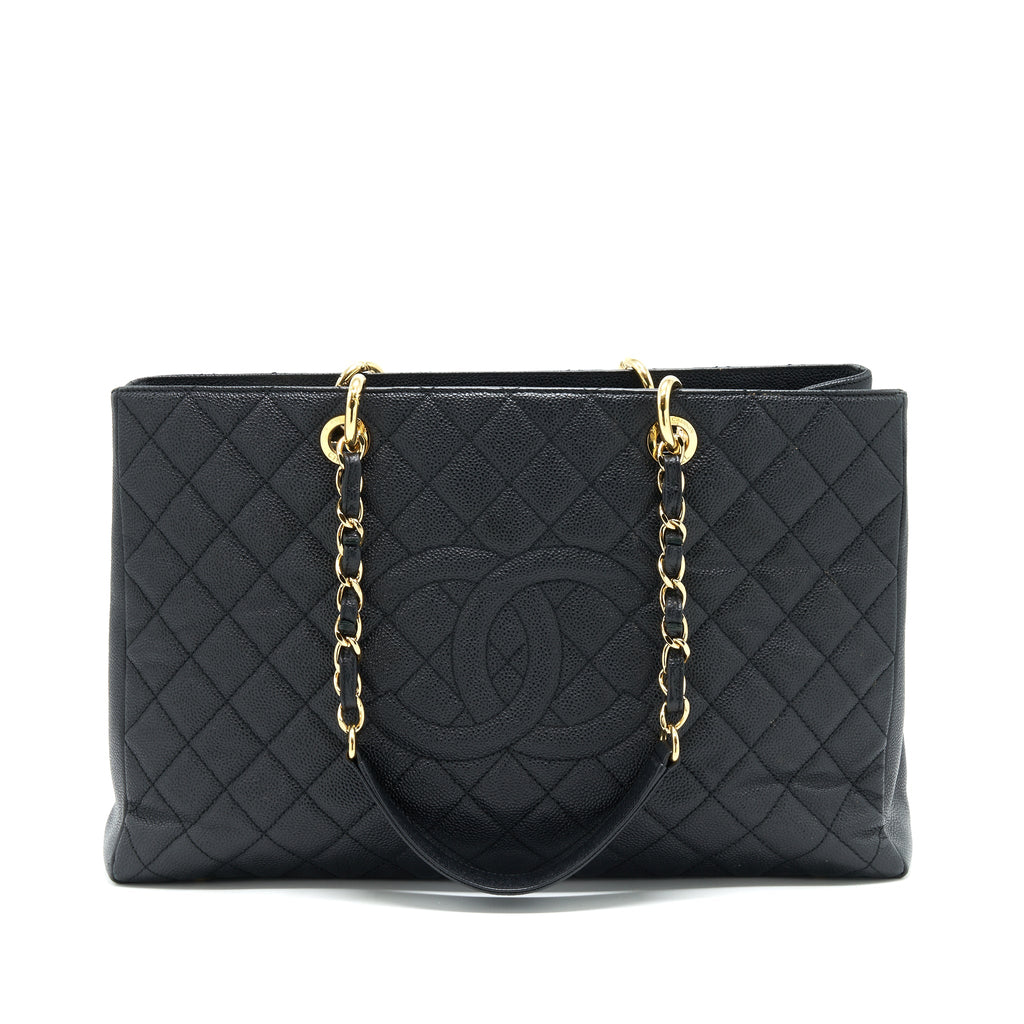 CHANEL GRAND SHOPPING TOTE CAVIAR GHW