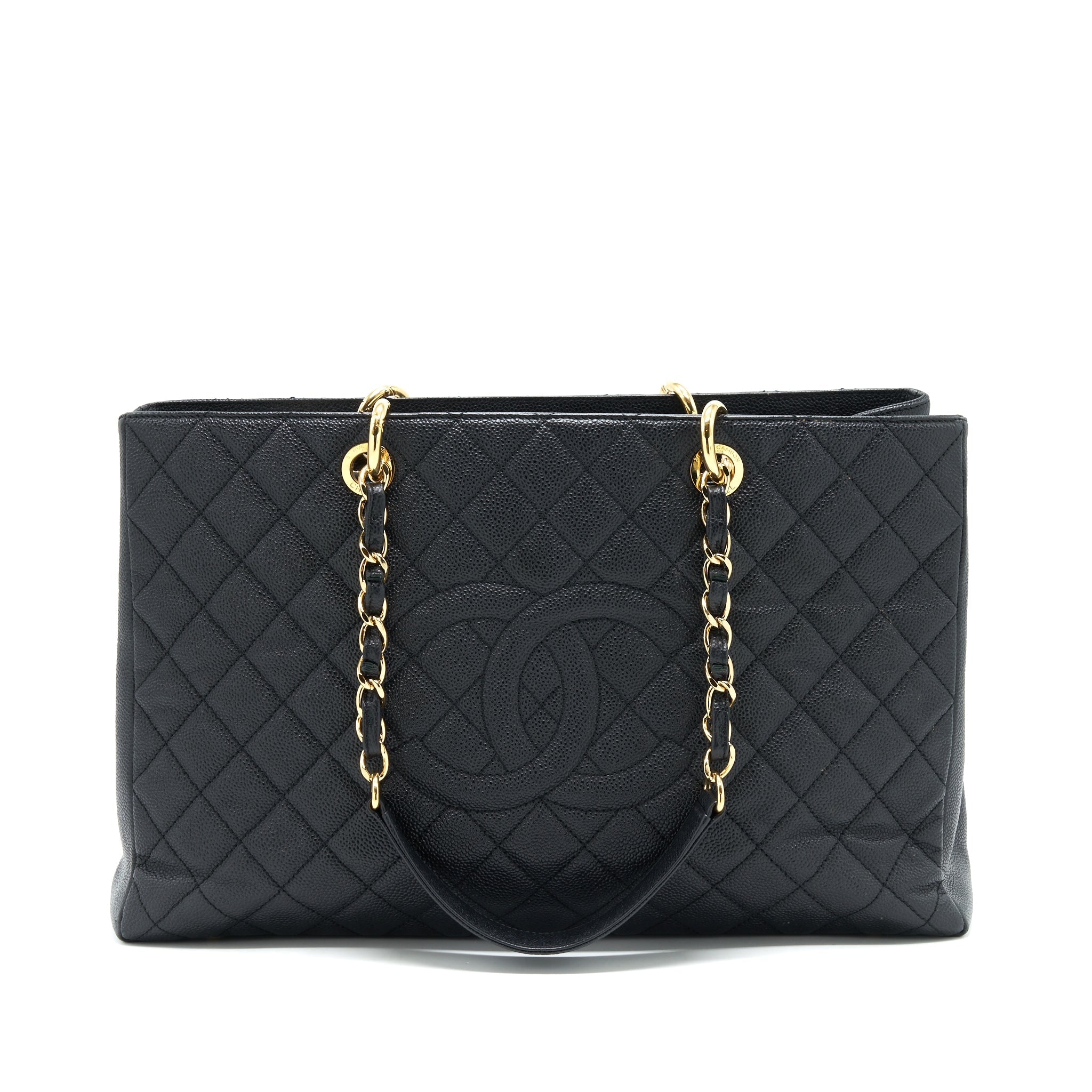 CHANEL GRAND SHOPPING TOTE CAVIAR GHW