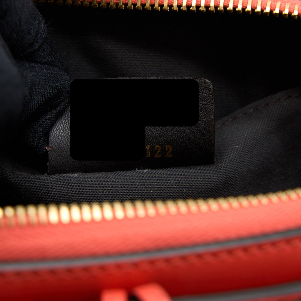 FENDI BY THE WAY MINI CALFSKIN RED/ORANGE GHW