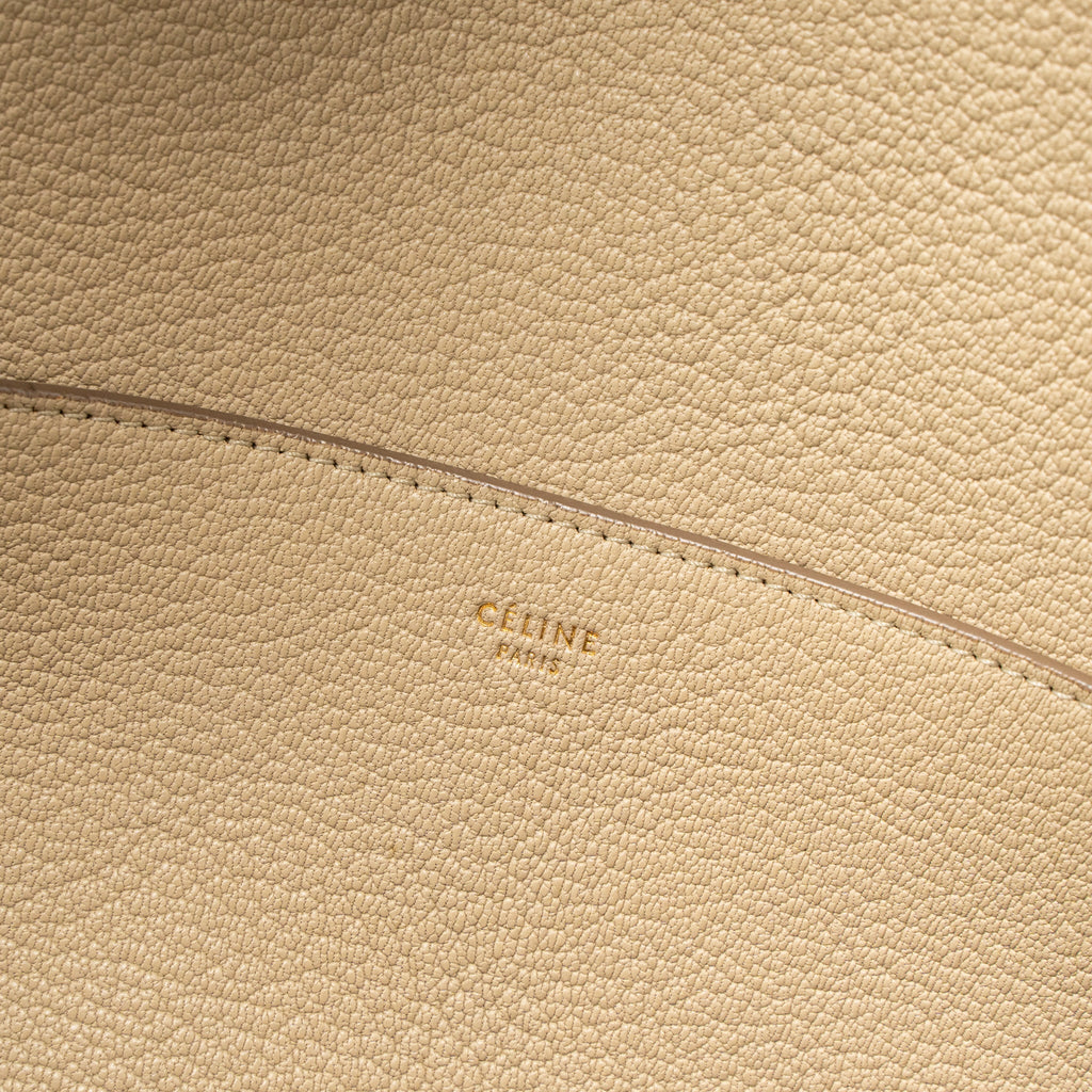 CELINE SANGLE BUCKET BAG CALFSKIN BEIGE GHW