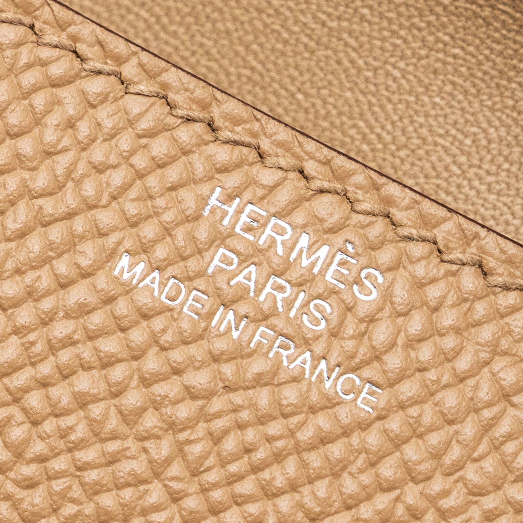 HERMES KELLYDOLE / KELLY DOLE PICTO EPSOM LEATHER NATA/ LIME / MAUVE SYLVESTRE/ CHAI SHW