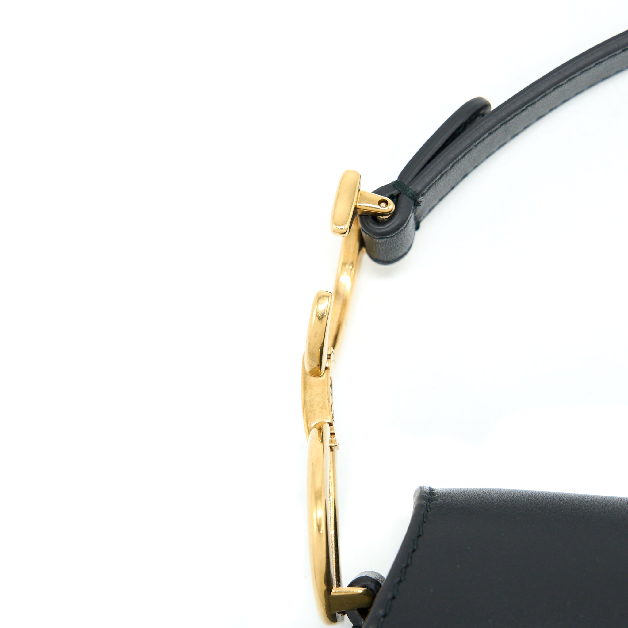 DIOR MINI SADDLE BAG CALFSKIN BLACK GHW