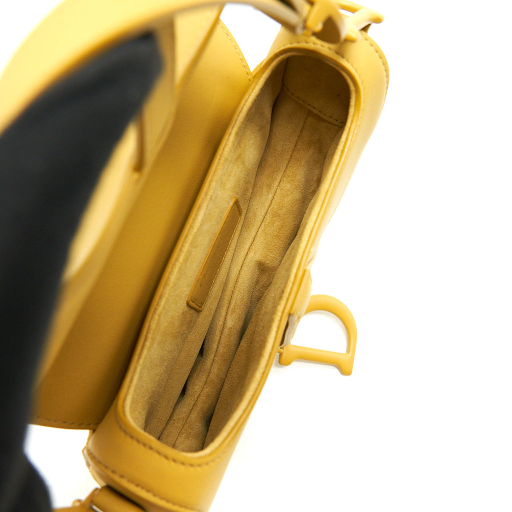 CHRISTIAN DIOR ULTRA-MATTE MINI SADDLE BAG CALFSKIN