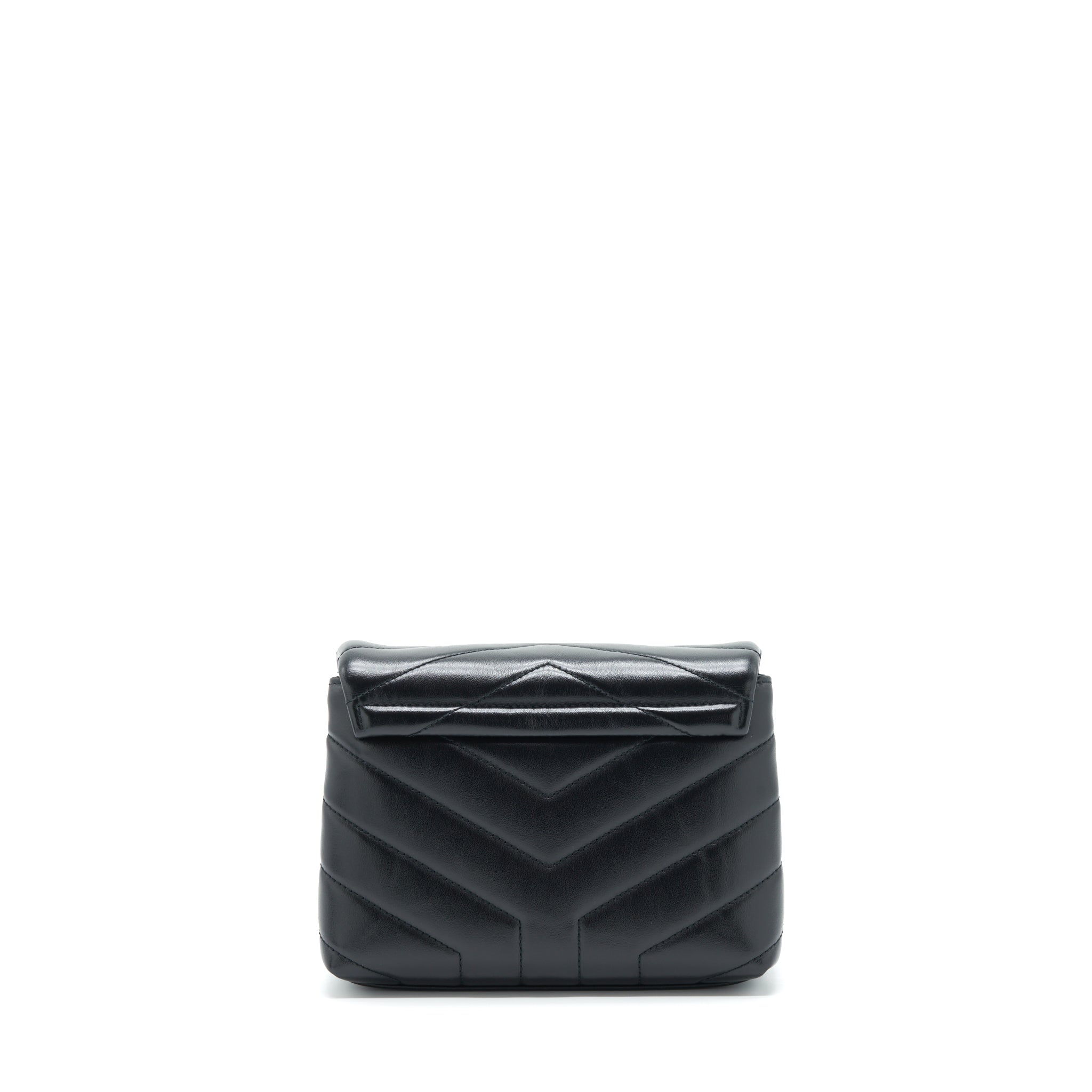SAINT LAURENT/ YSL TOY LOULOU BAG QUILTED BLACK GHW