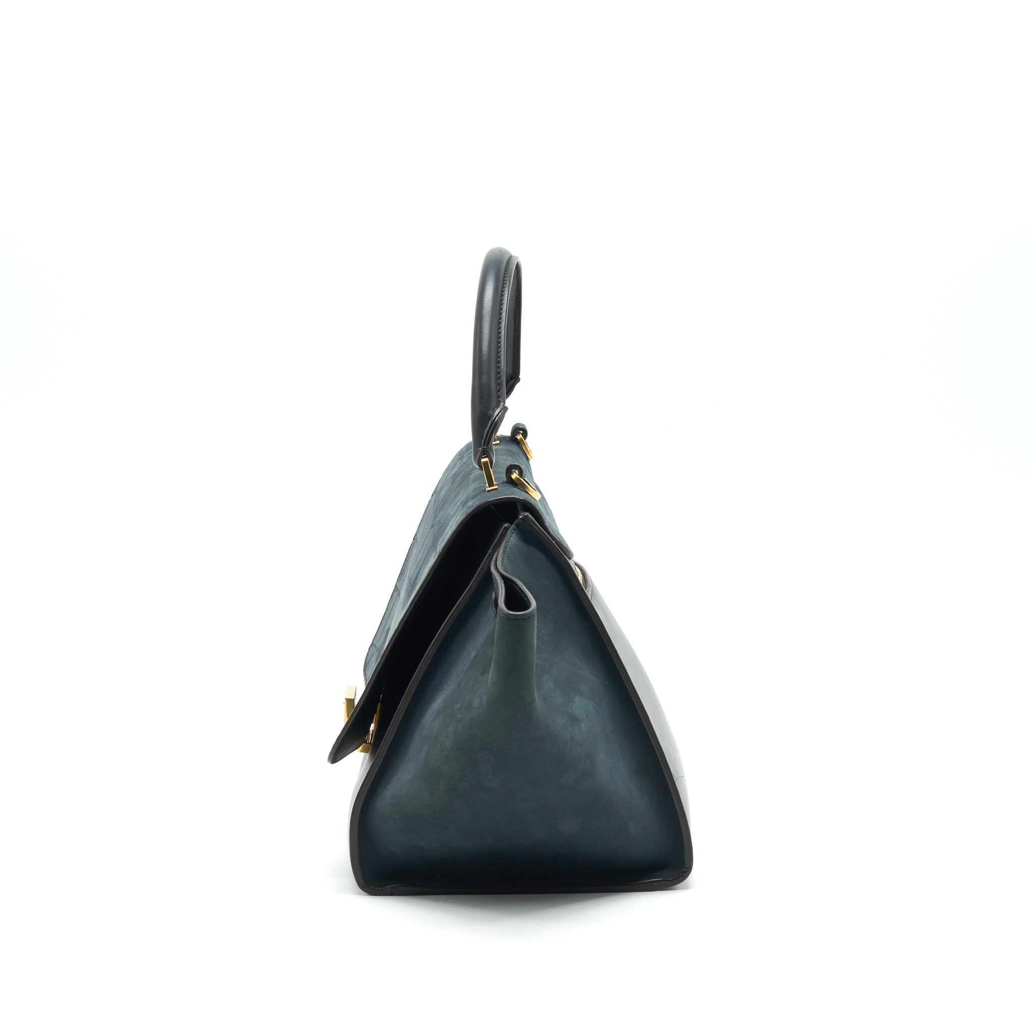 CELINE TRAPEZE BAG DEEP GREY / BLACK GHW