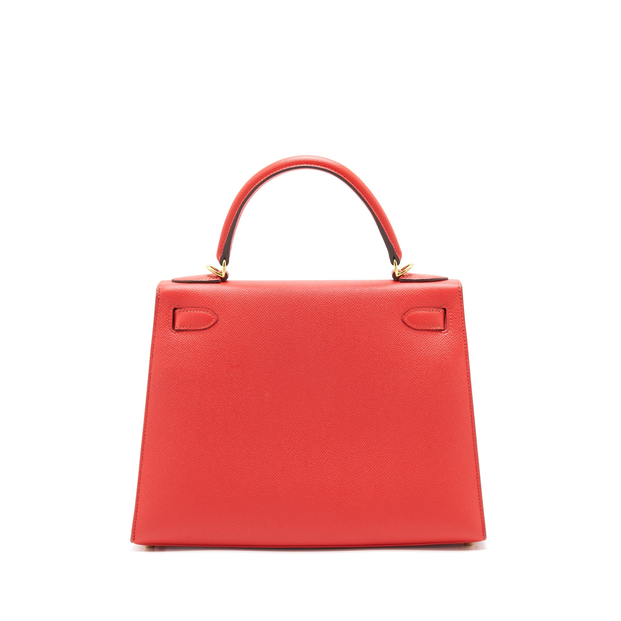 HERMES KELLY 28 ROUGE PIVOINE GHW
