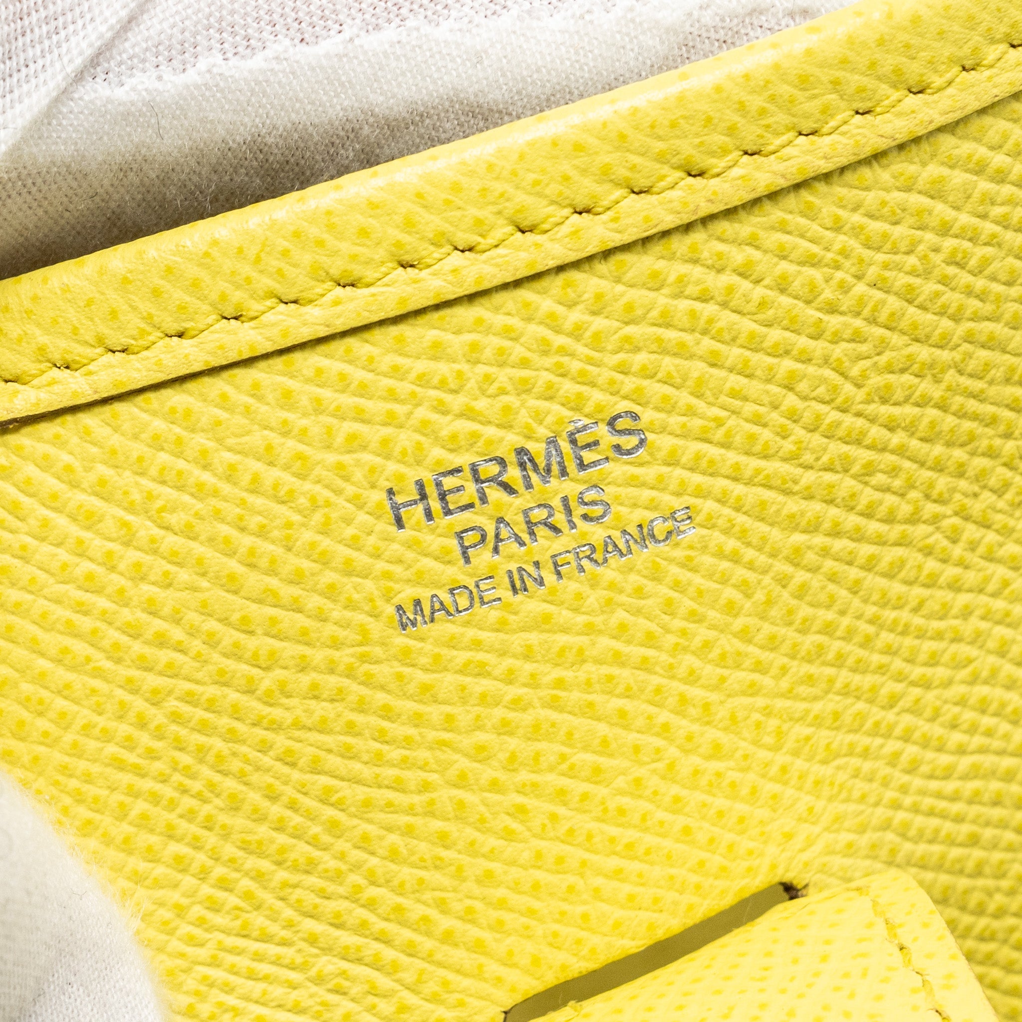 HERMES EVELYN 29 EPSOM LIME SHW