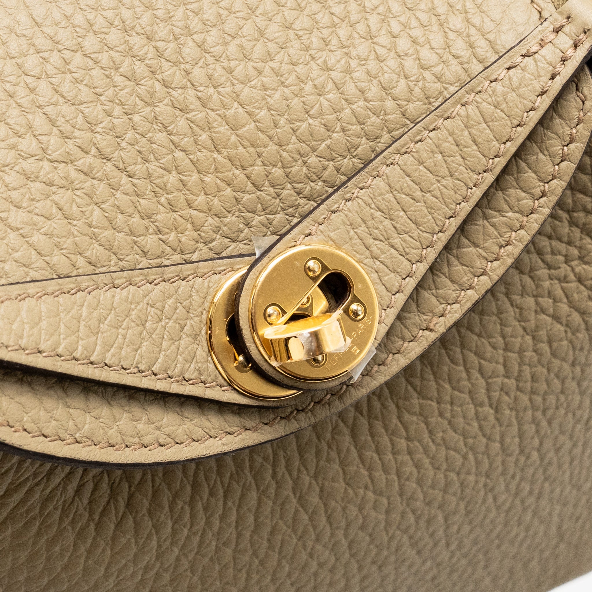 HERMES MINI LINDY II CLEMENCE 8Q BEIGE MARFA GHW