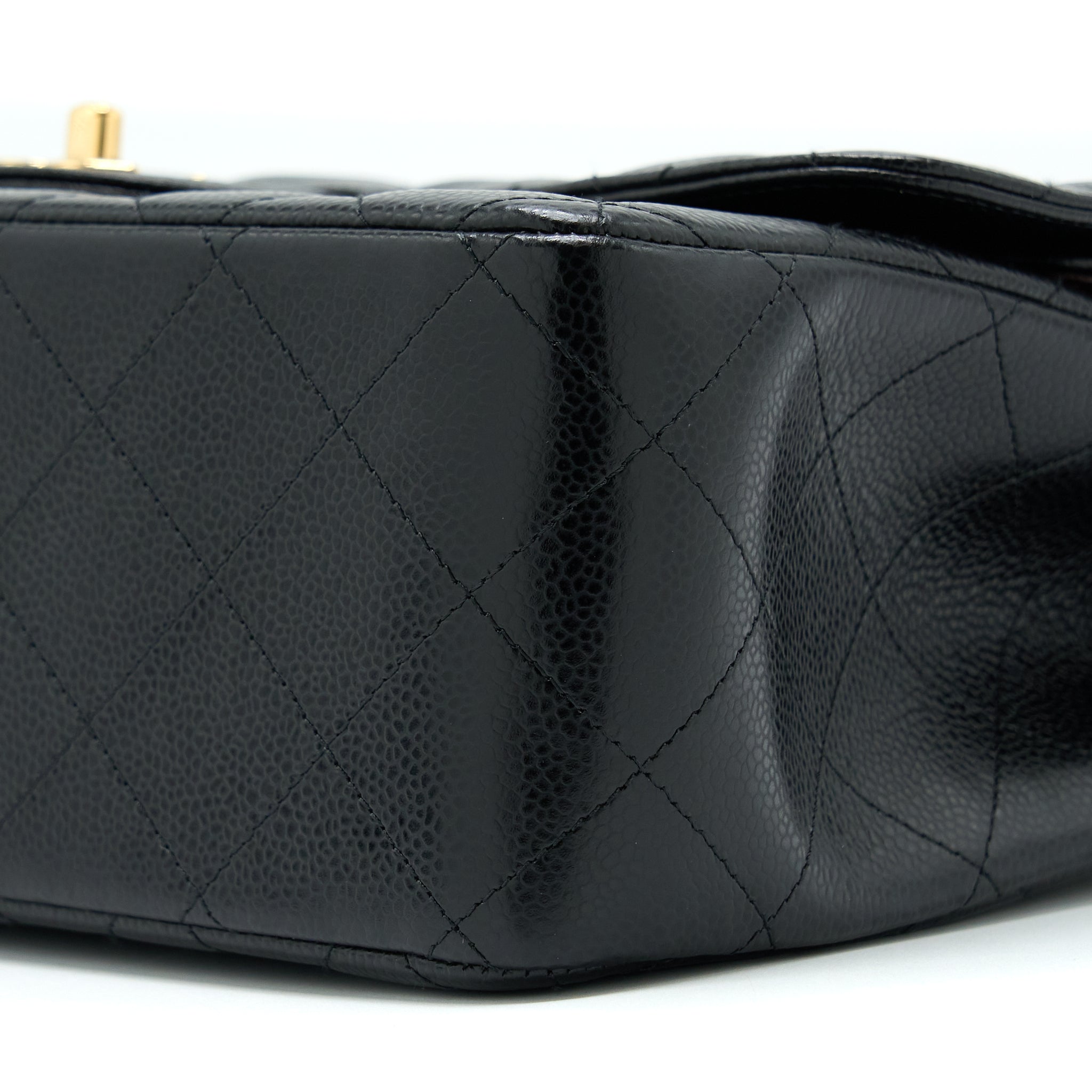 CHANEL CLASSIC JUMBO FLAP BAG CAVIAR BLACK GHW