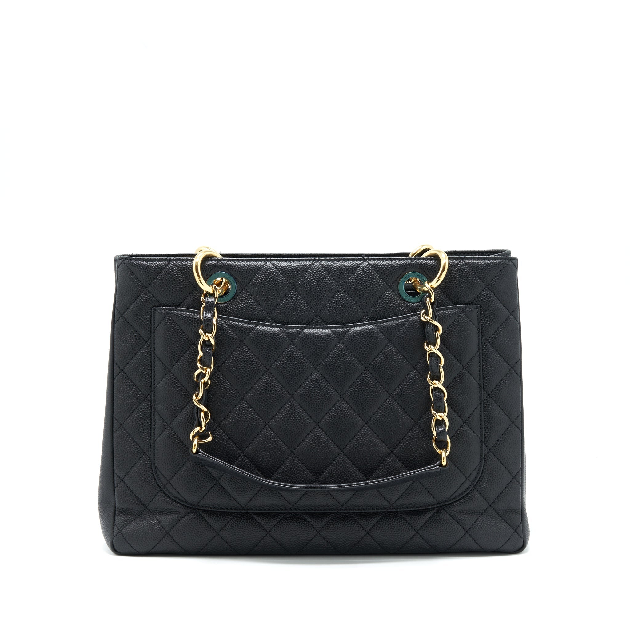 CHANEL GRAND SHOPPING TOTE BAG CAVIAR BLACK GHW