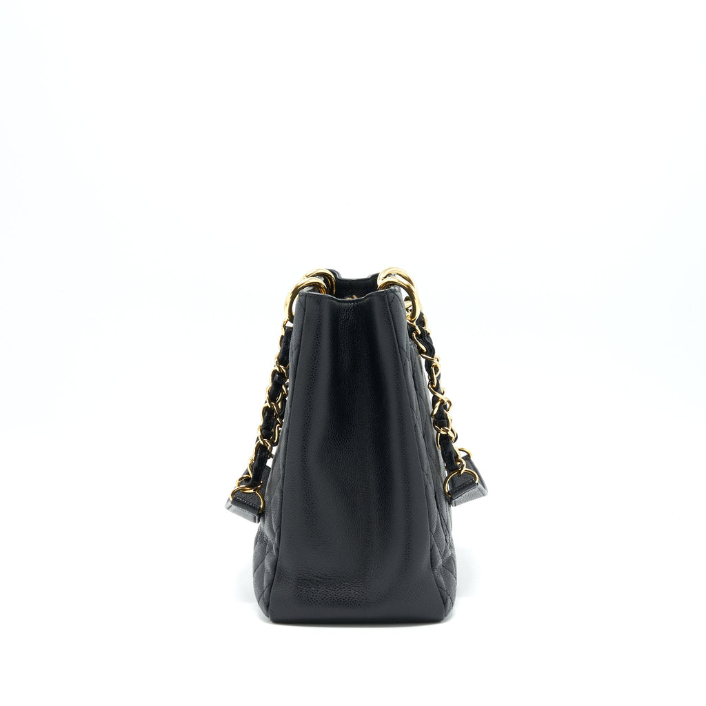 CHANEL GRAND SHOPPING TOTE BAG CAVIAR BLACK GHW