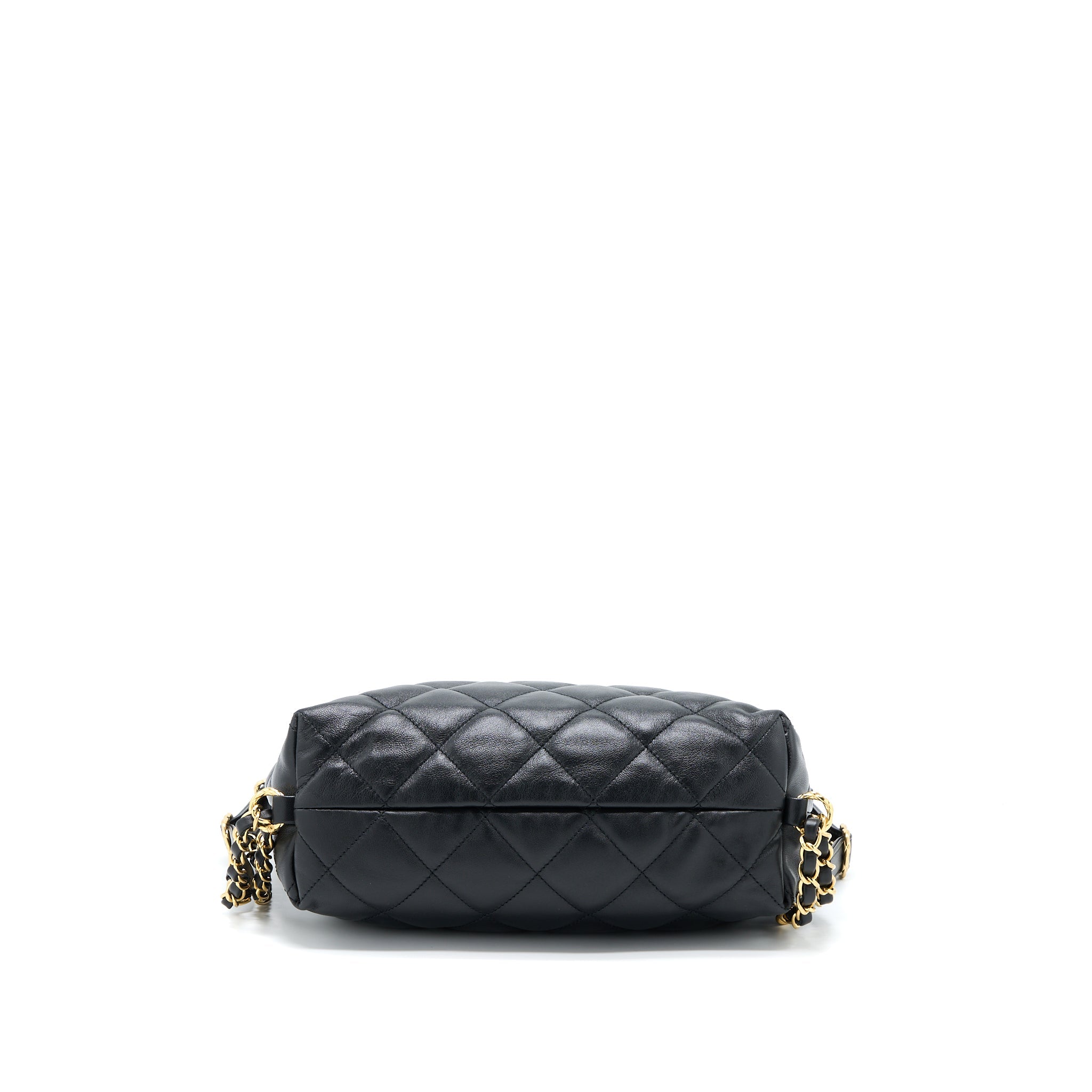 CHANEL 22B HOBO BAG LAMBSKIN BLACK GHW(MICROCHIP)